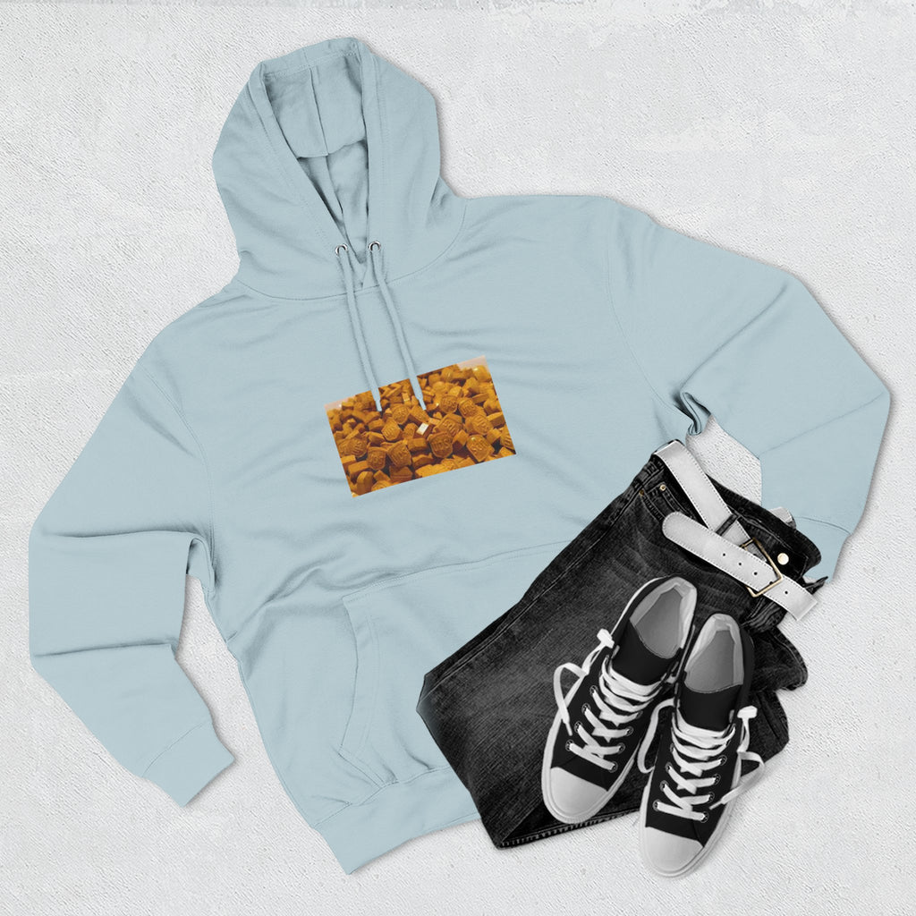 UPS Delivery Hoodie — Golden Nugget Pattern Chest Print Fleece Hoodie