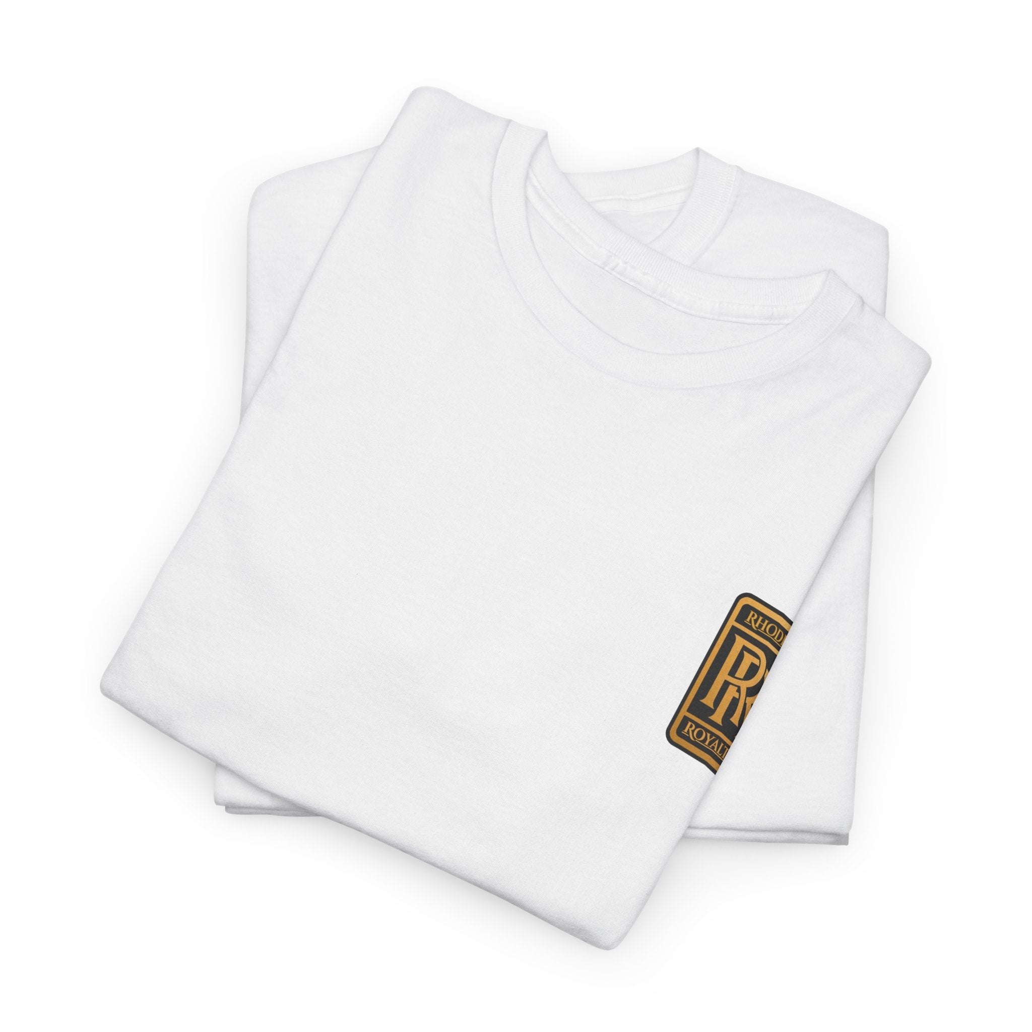 Rhodes Royalty Family Crest- Luxury Monogram T-Shirt — Small Chest Patch "RR"