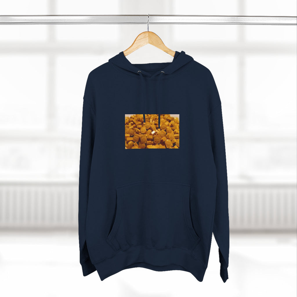 UPS Delivery Hoodie — Golden Nugget Pattern Chest Print Fleece Hoodie