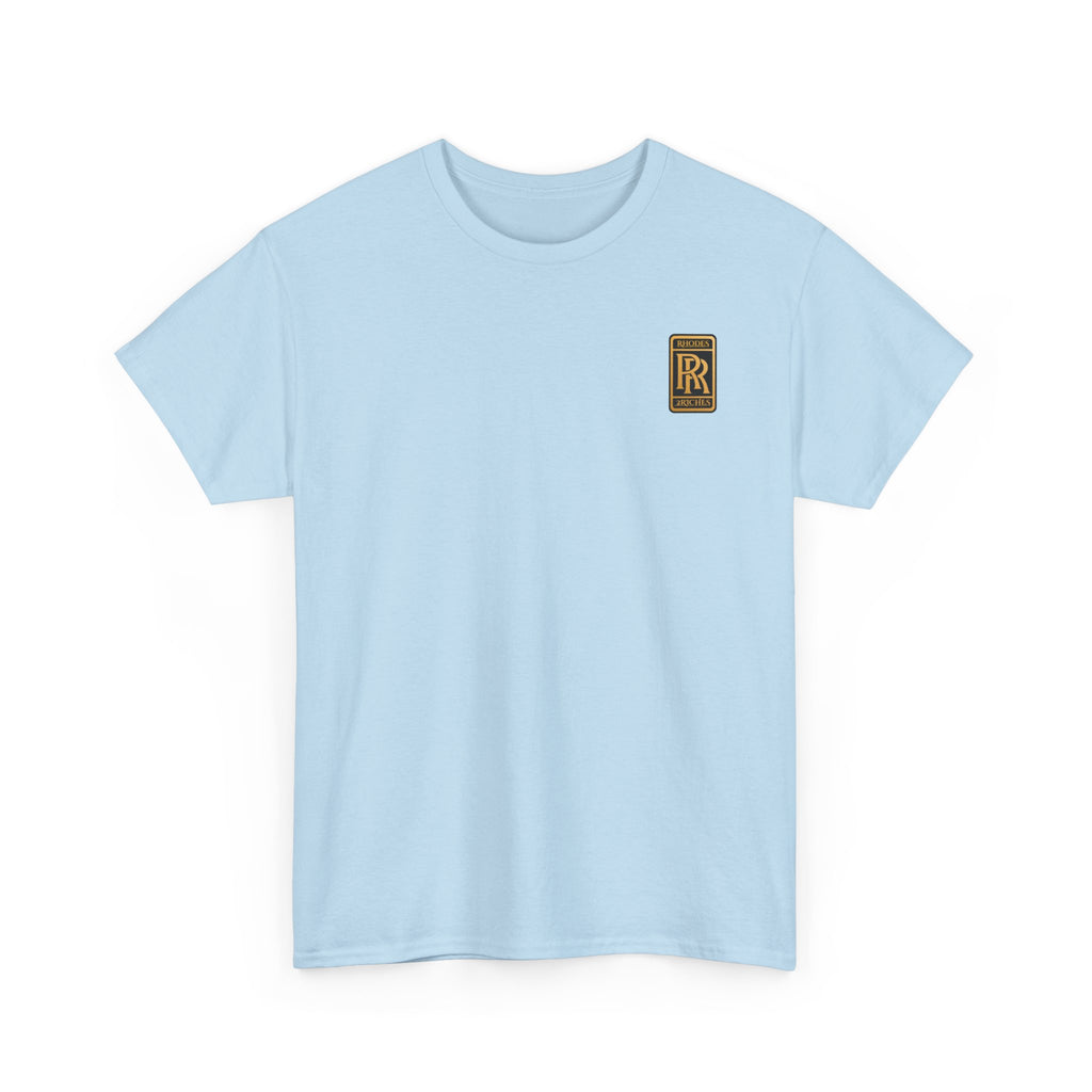 Rhodes 2 Riches Gold Family Crest Monogram Tee — Luxury RR Chest Patch T-Shirt