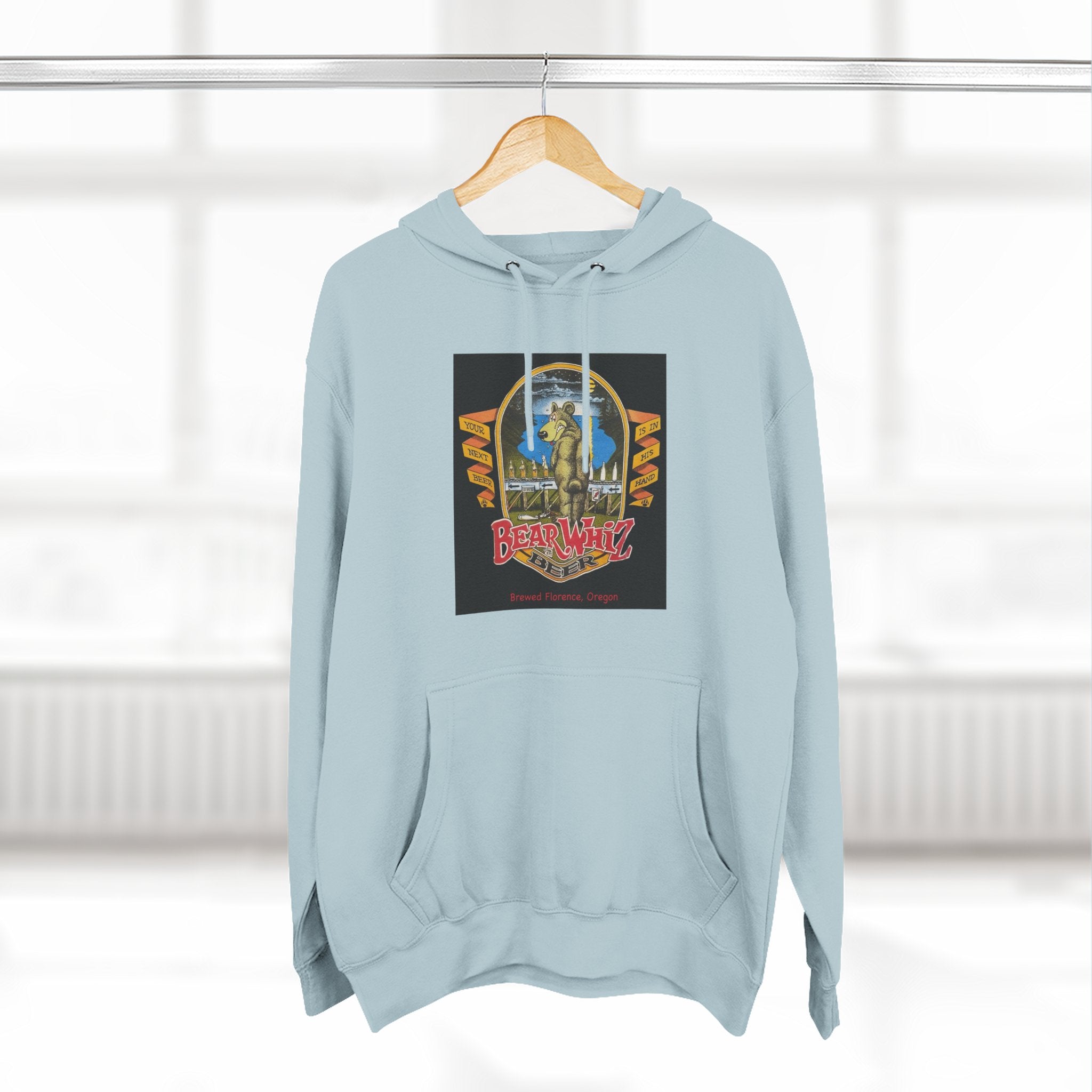 Bear Whiz Beer Original Hoodie — 'Beach Vibes' Graphic Pullover