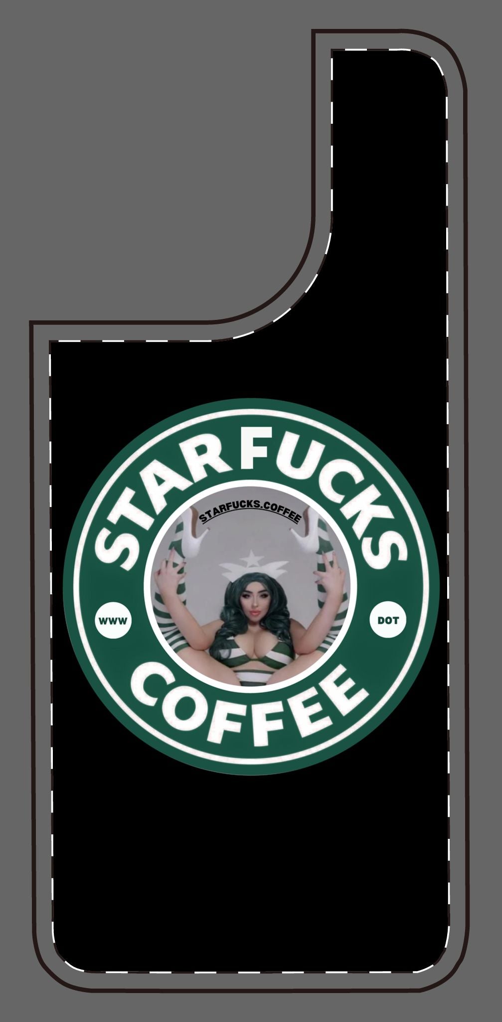 Phone Case — 'StarFucks.Coffee' Parody Logo starfucks.coffee Protective Cover