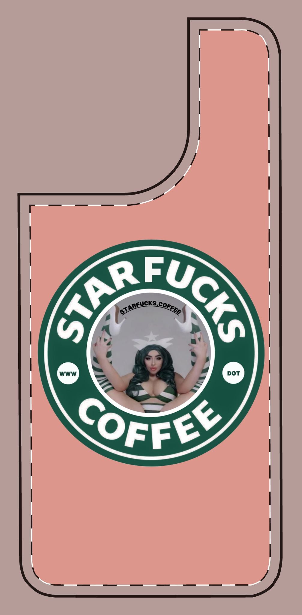 Phone Case — 'StarFucks.Coffee' Parody Logo starfucks.coffee Protective Cover