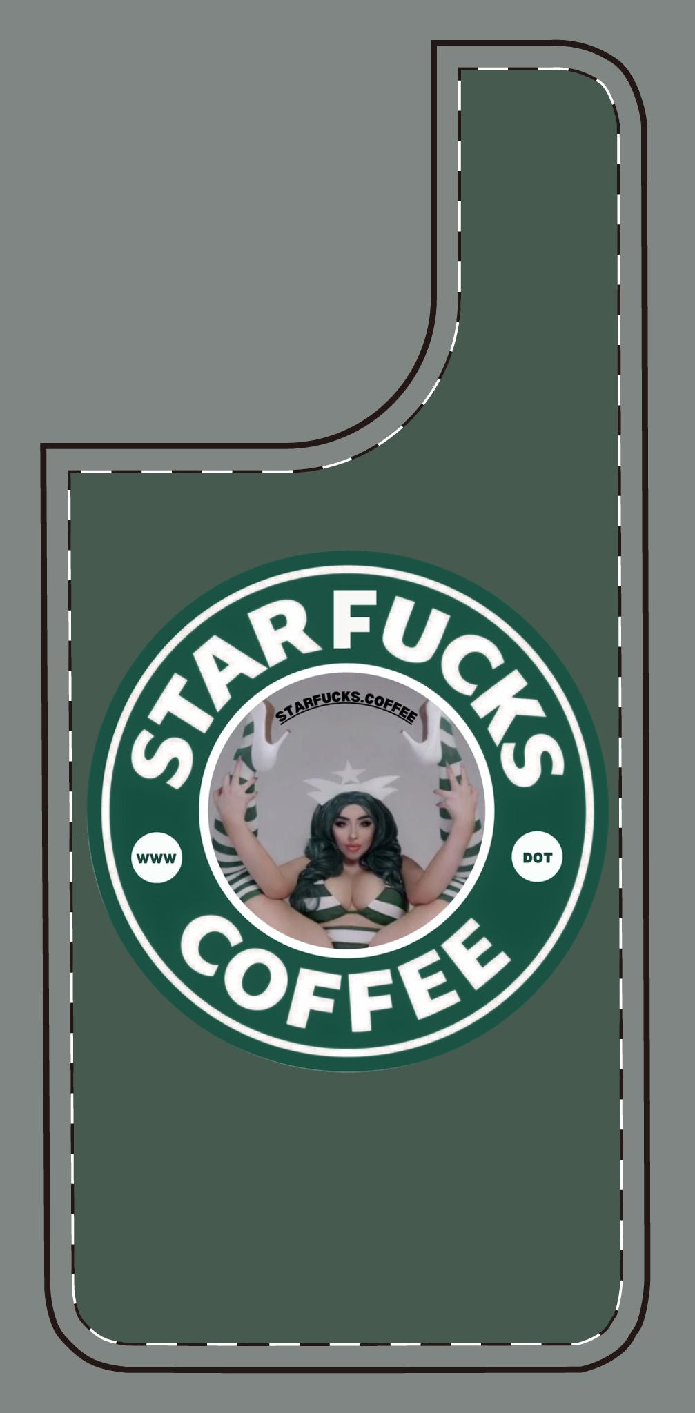 Phone Case — 'StarFucks.Coffee' Parody Logo starfucks.coffee Protective Cover