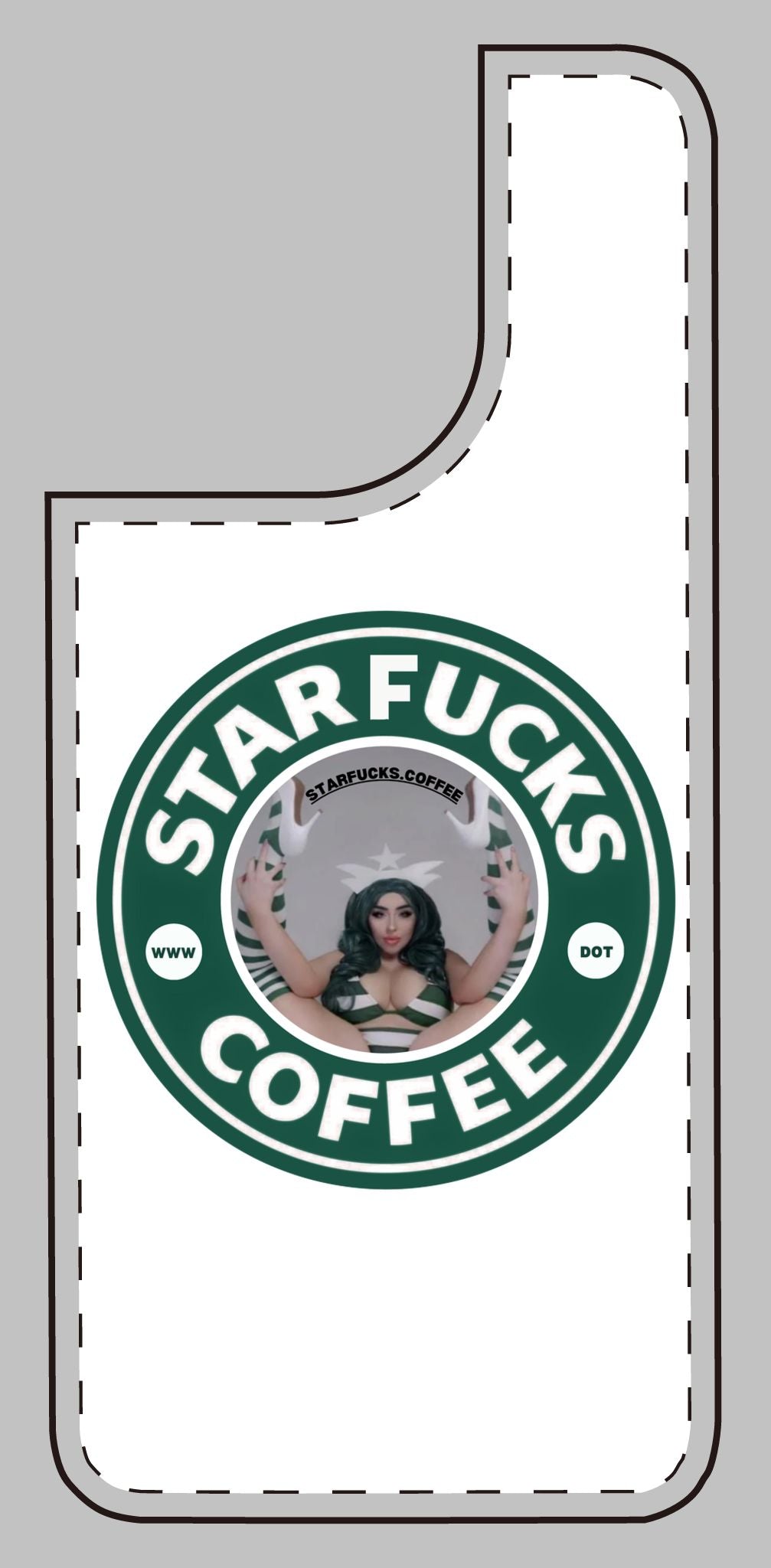 Phone Case — 'StarFucks.Coffee' Parody Logo starfucks.coffee Protective Cover