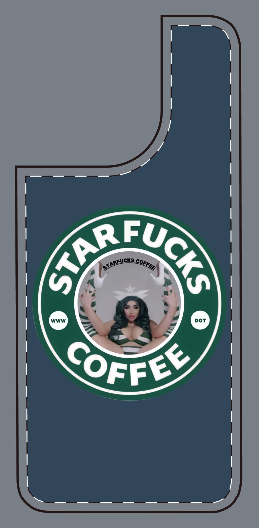 Phone Case — 'StarFucks.Coffee' Parody Logo starfucks.coffee Protective Cover