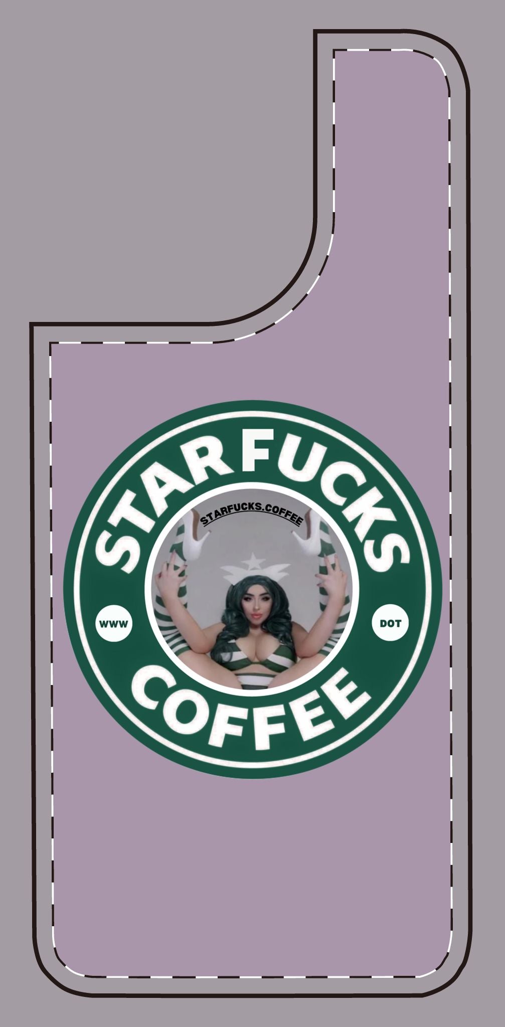 Phone Case — 'StarFucks.Coffee' Parody Logo starfucks.coffee Protective Cover