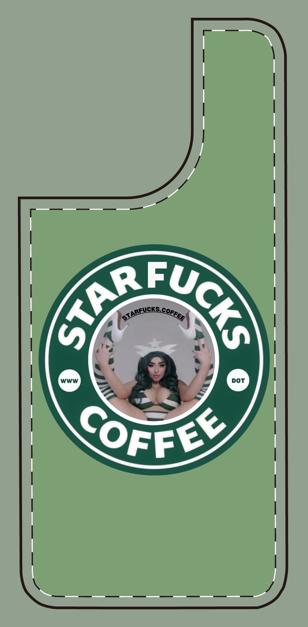 Phone Case — 'StarFucks.Coffee' Parody Logo starfucks.coffee Protective Cover
