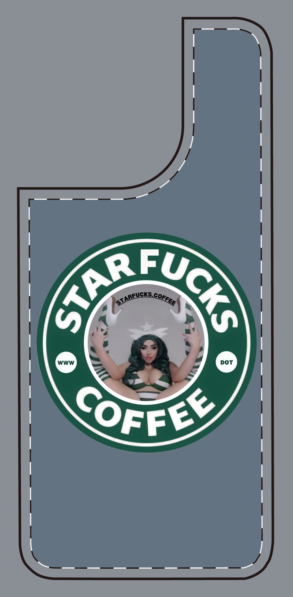 Phone Case — 'StarFucks.Coffee' Parody Logo starfucks.coffee Protective Cover