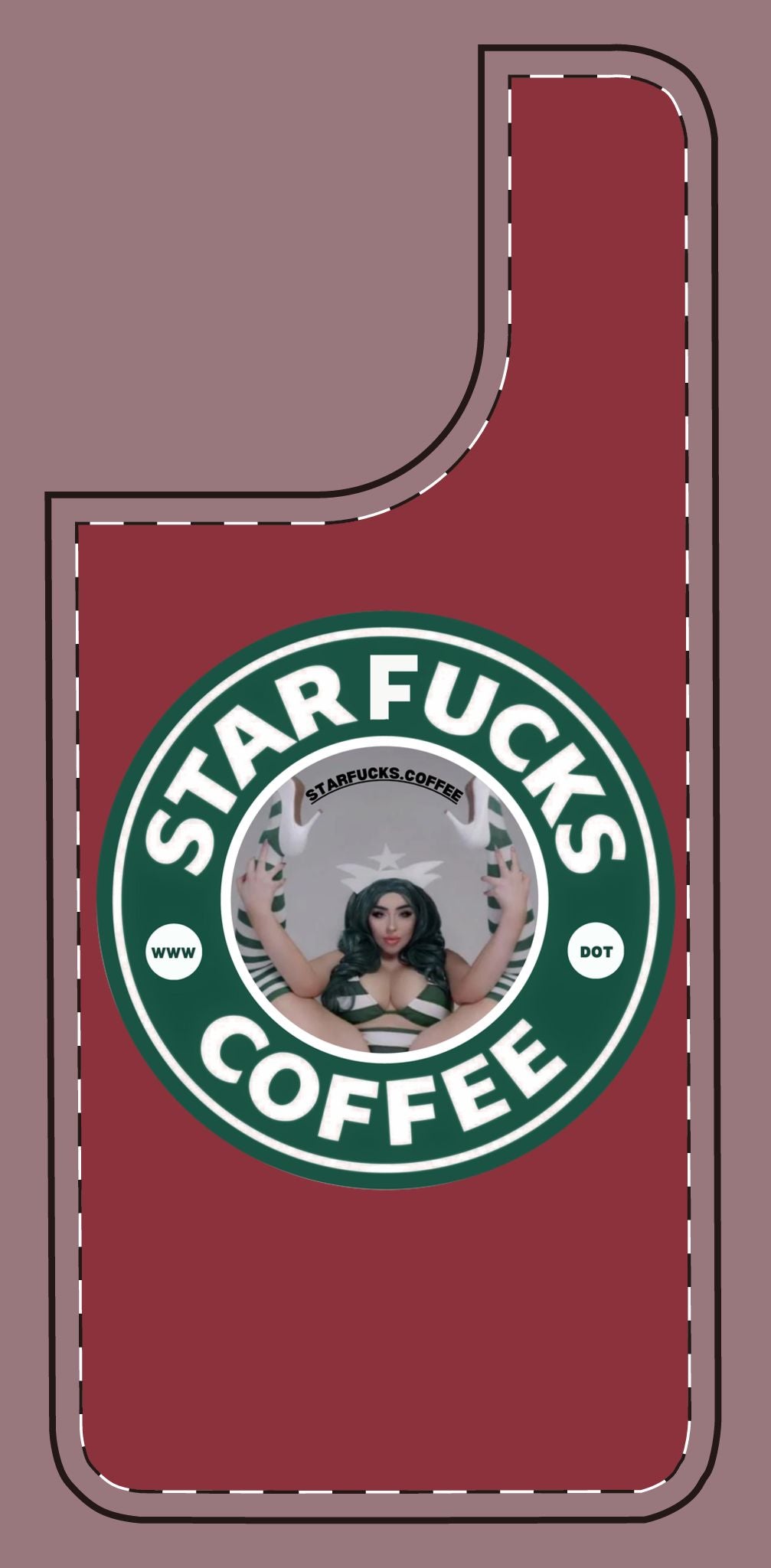 Phone Case — 'StarFucks.Coffee' Parody Logo starfucks.coffee Protective Cover