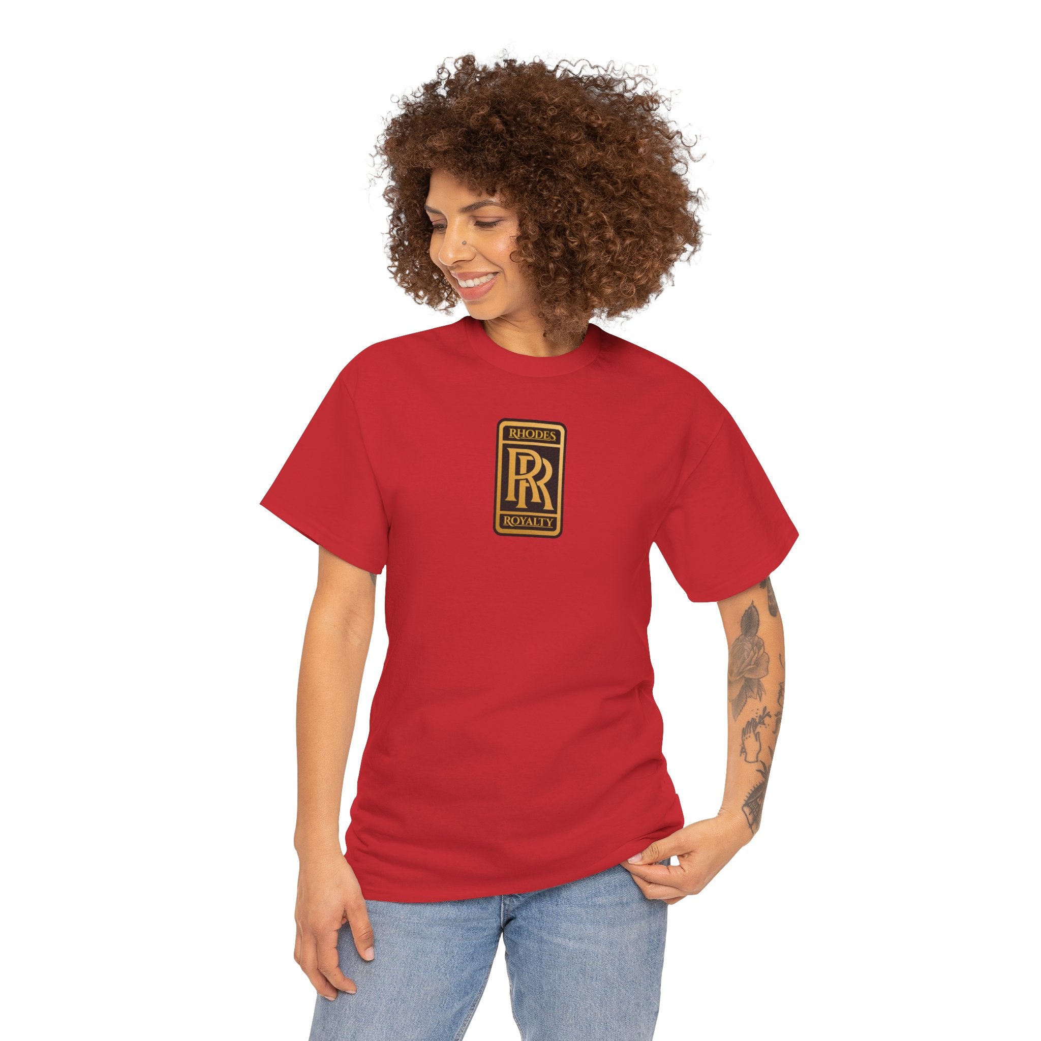 Rhodes Royalty Family Crest -  Vintage Gold Crest Tee
