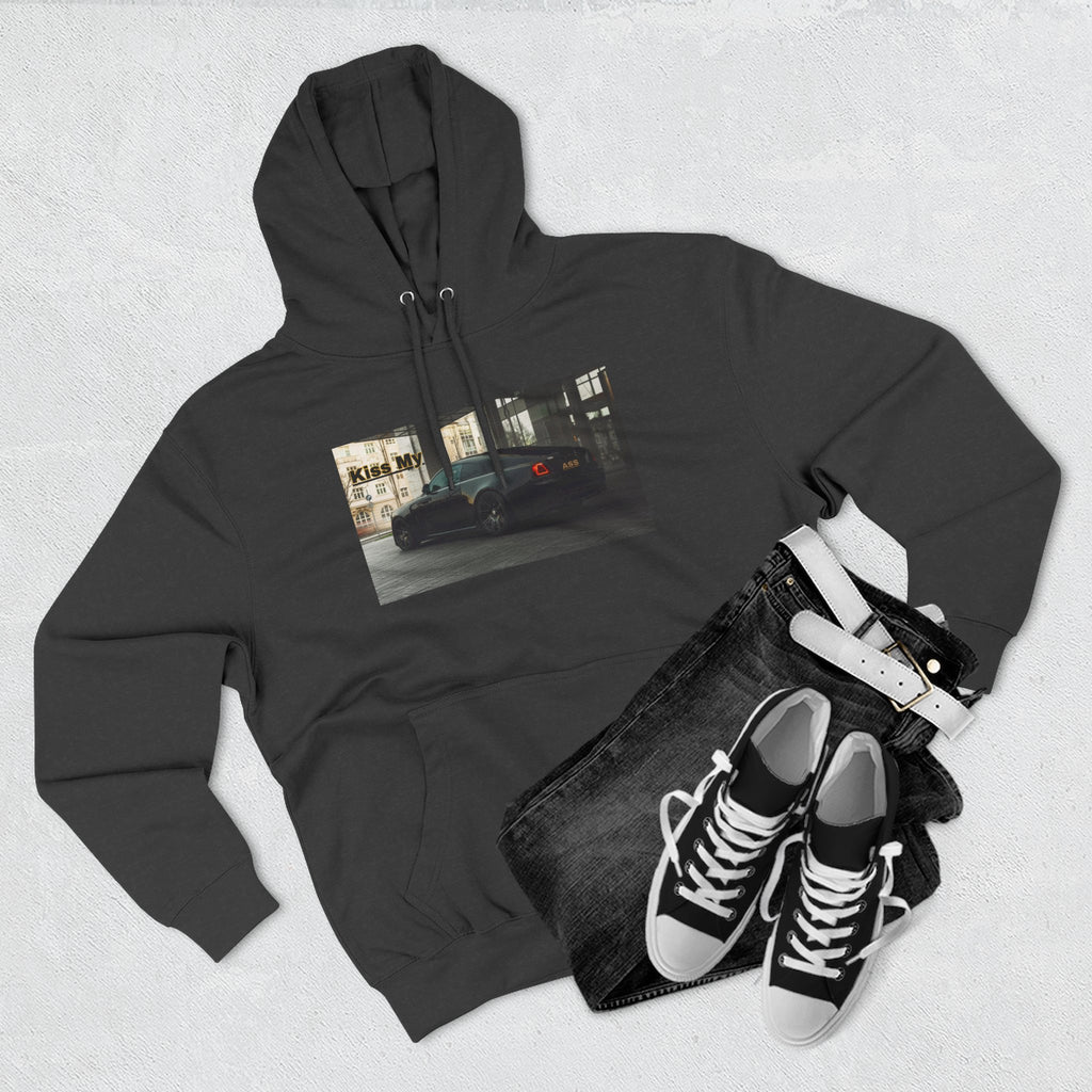 KISS MY license plate Photo Hoodie — Vintage Streetwear Pullover