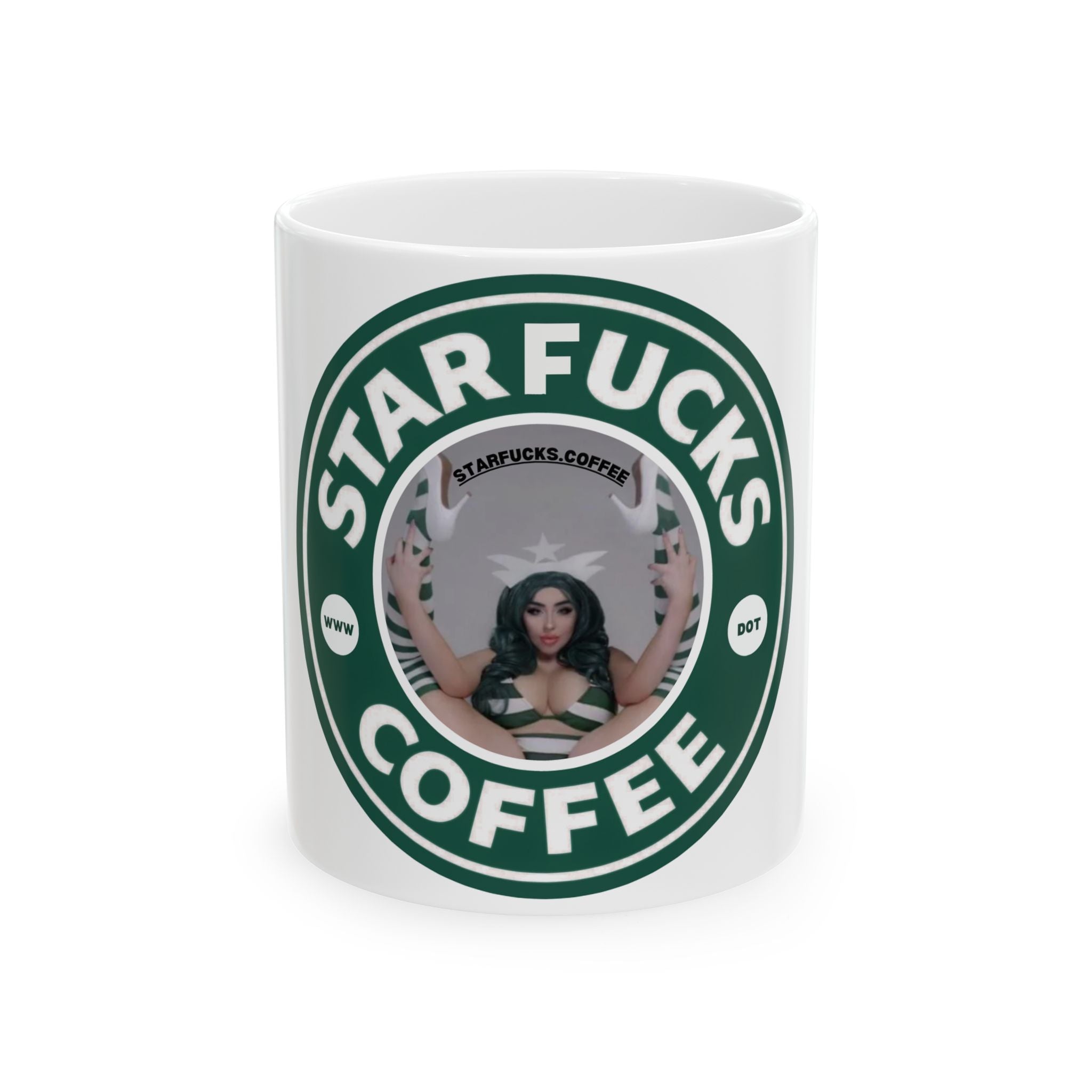 StarFucks.Coffee Ceramic Mug — Funny Coffee Cup brand (11oz/15oz)