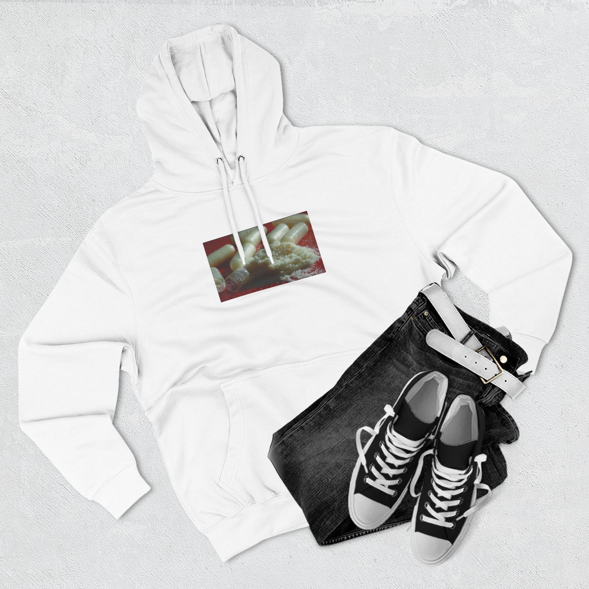 Hoodie on them pillz — Vintage Film Strip pill Print photo