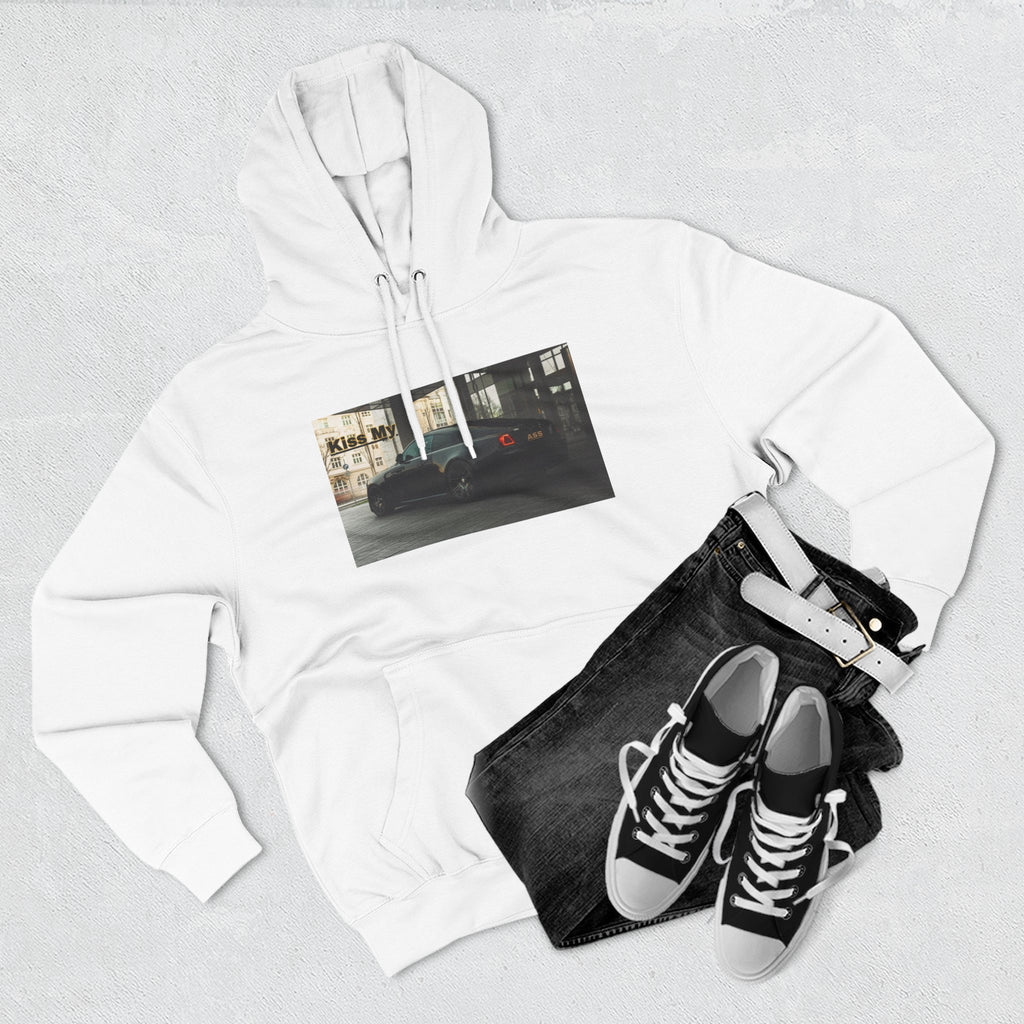 KISS MY license plate Photo Hoodie — Vintage Streetwear Pullover