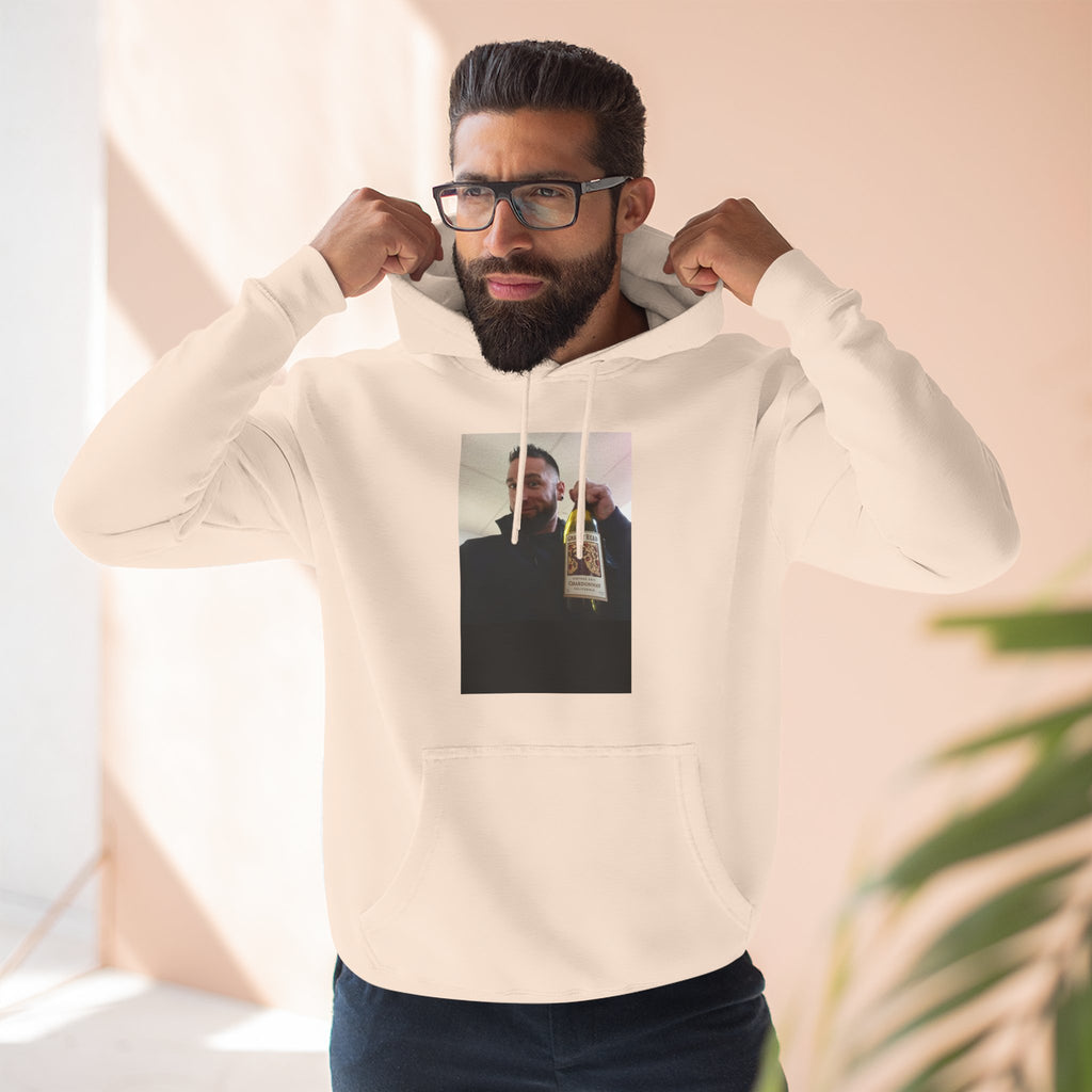 Shaun Says!      Three-Panel Fleece Hoodie – Vintage Photo Collage Printed Hoodie