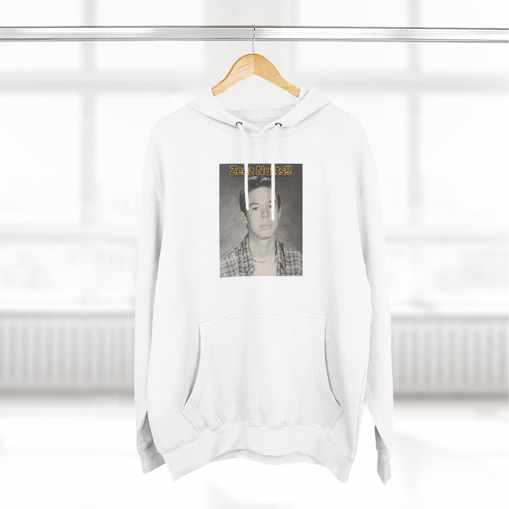 Zee'z Nutts!!   Vintage Portrait Hoodie — 'ZeeNutty' Photo Graphic Pullover