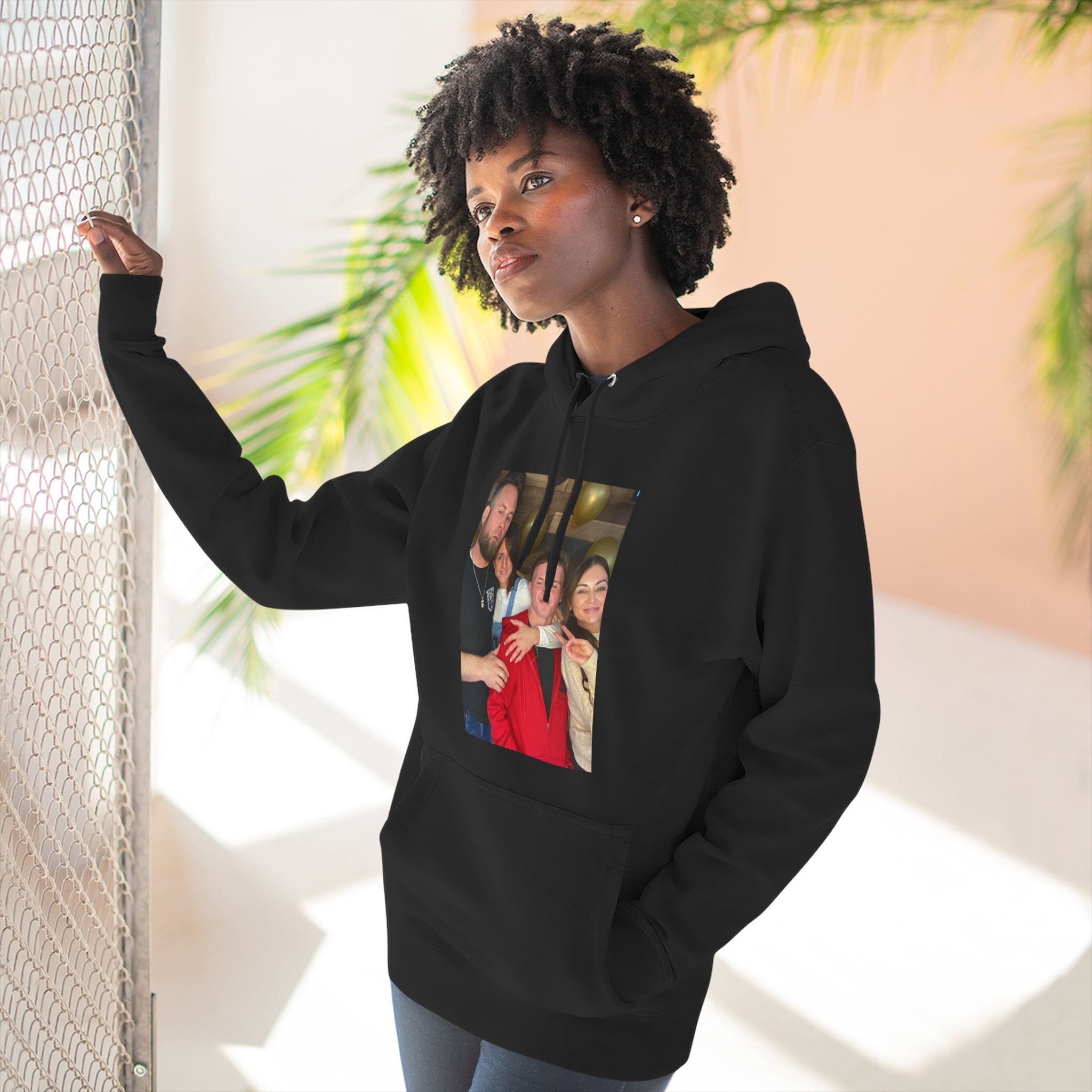 Family!!     Photo Collage Fleece Hoodie - Custom Group Portrait Pullover
