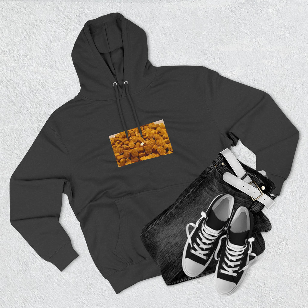 UPS Delivery Hoodie — Golden Nugget Pattern Chest Print Fleece Hoodie