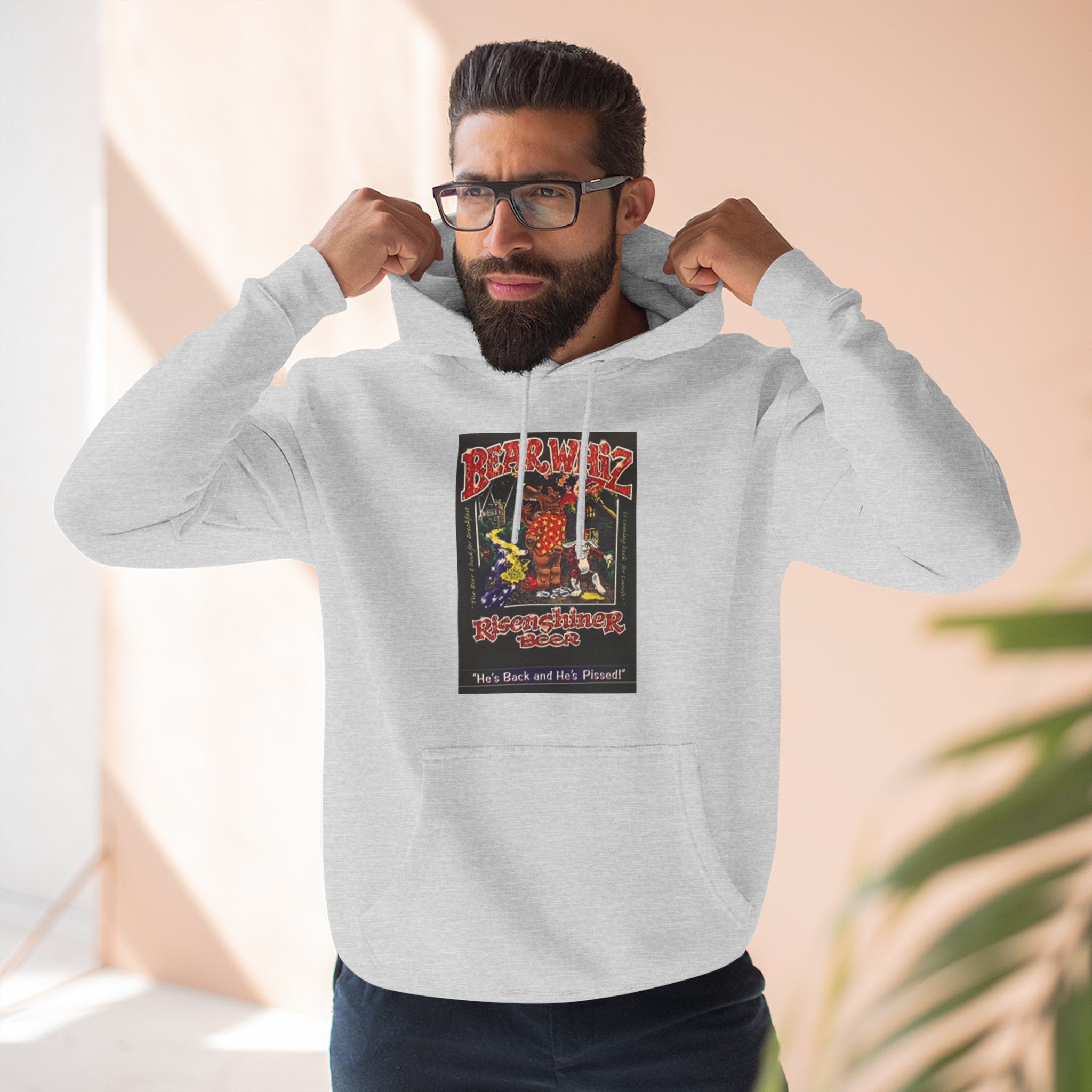 Bear Whiz Beer Rise and Shine Graphic Hoodie
