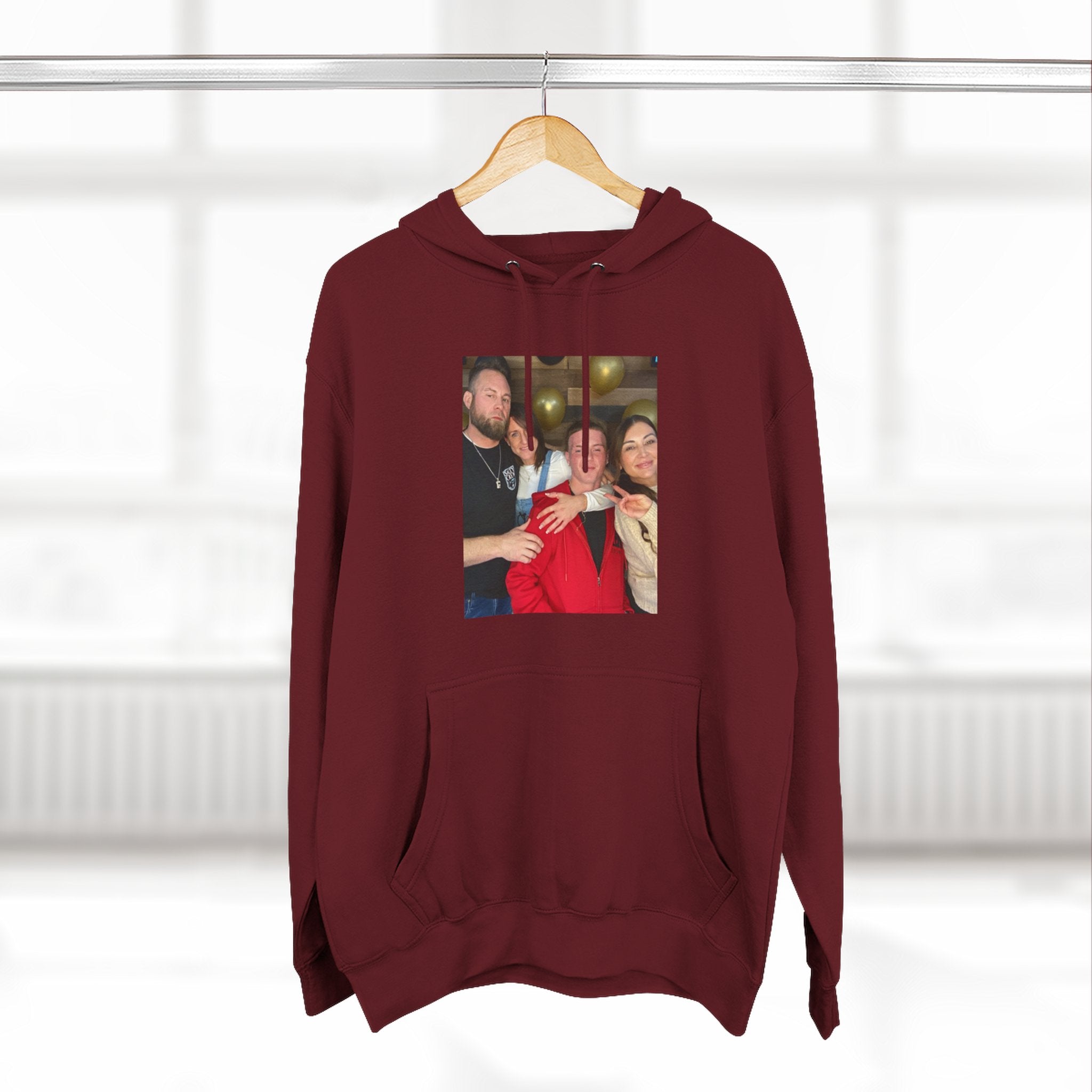 Family!!     Photo Collage Fleece Hoodie - Custom Group Portrait Pullover