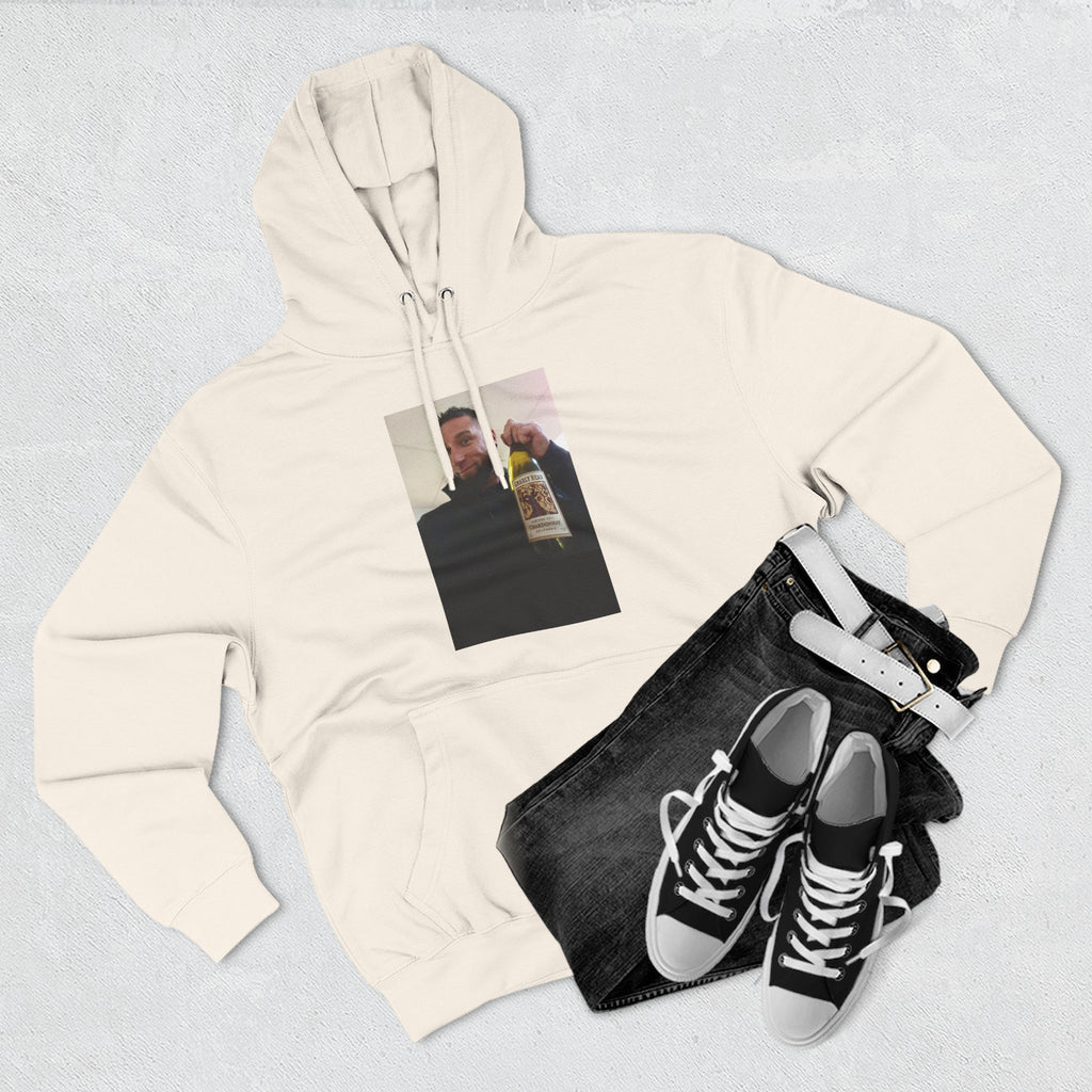 Shaun Says!      Three-Panel Fleece Hoodie – Vintage Photo Collage Printed Hoodie