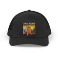I Hate People Retro Trucker Hat — Vintage Bear Forest Mesh Cap