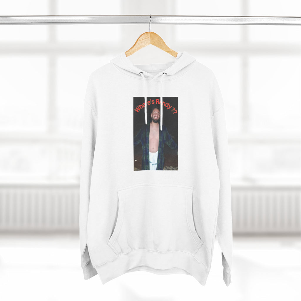 Where's Randy!!!????  Graphic Hoodie — Raised Arms Photo Print Hoodie (Three-Panel Fleece)
