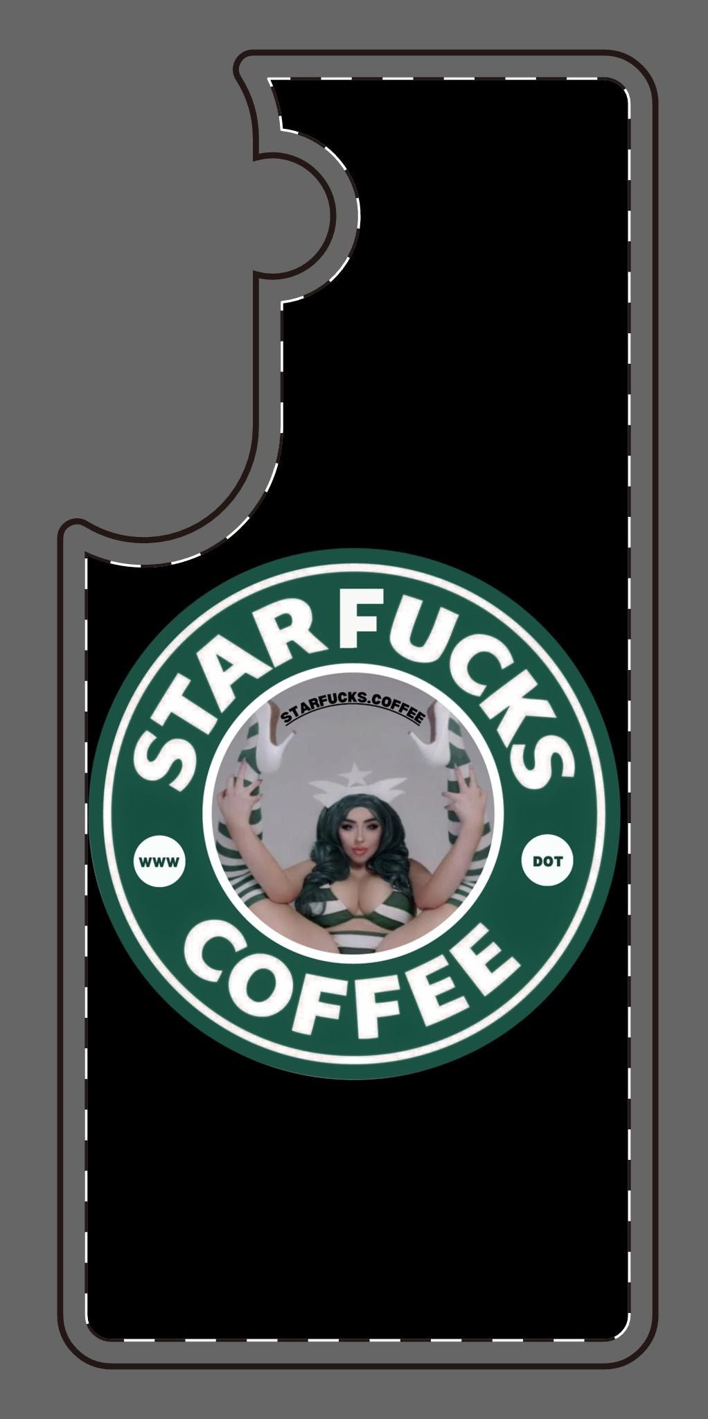 Phone Case — 'StarFucks.Coffee' Parody Logo starfucks.coffee Protective Cover