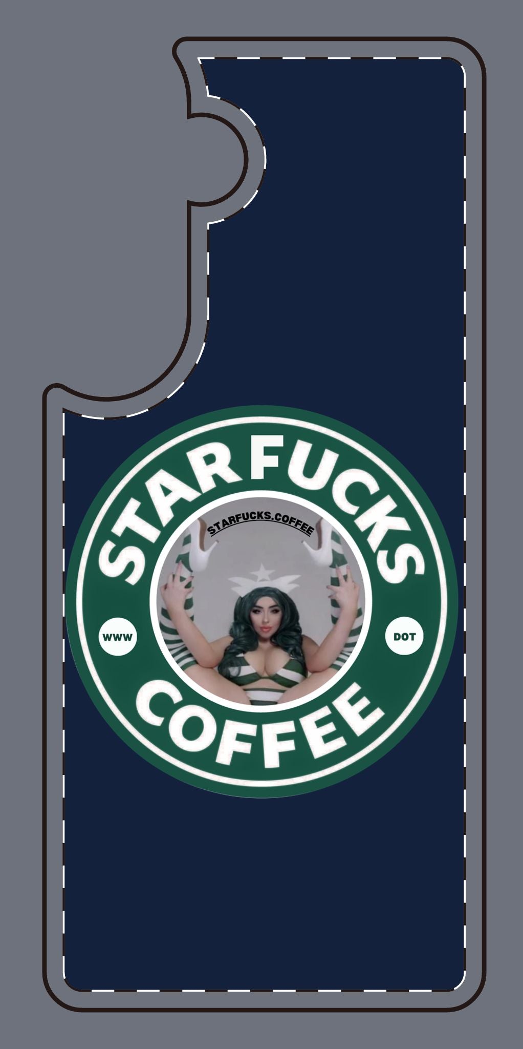 Phone Case — 'StarFucks.Coffee' Parody Logo starfucks.coffee Protective Cover