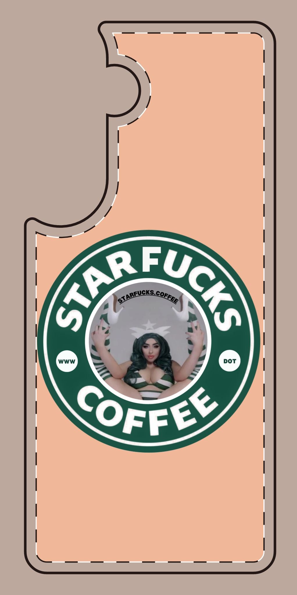 Phone Case — 'StarFucks.Coffee' Parody Logo starfucks.coffee Protective Cover
