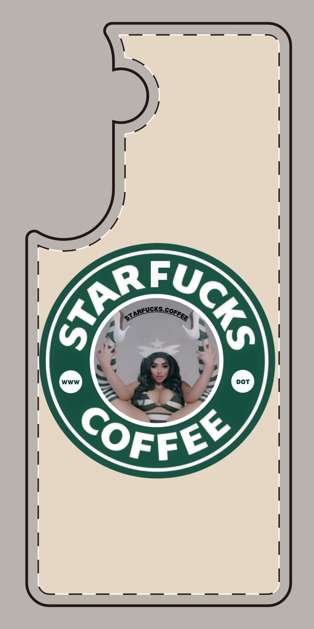 Phone Case — 'StarFucks.Coffee' Parody Logo starfucks.coffee Protective Cover