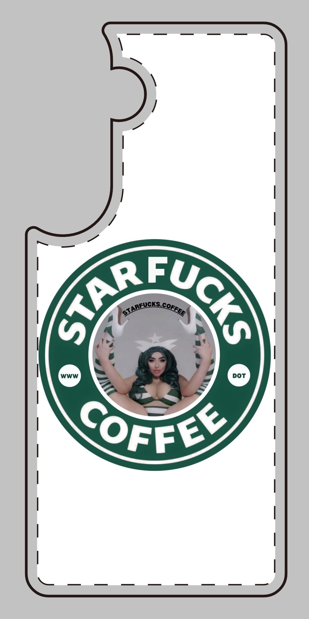Phone Case — 'StarFucks.Coffee' Parody Logo starfucks.coffee Protective Cover