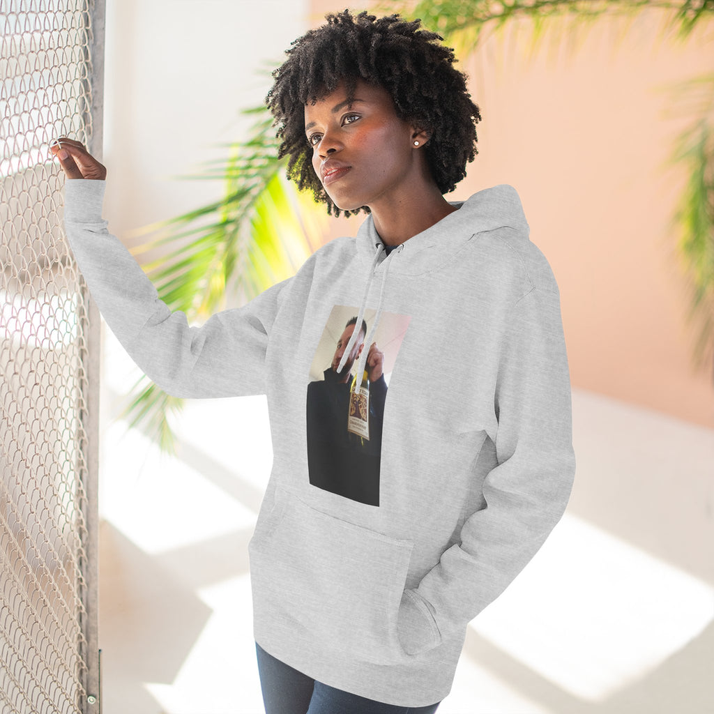 Shaun Says!      Three-Panel Fleece Hoodie – Vintage Photo Collage Printed Hoodie