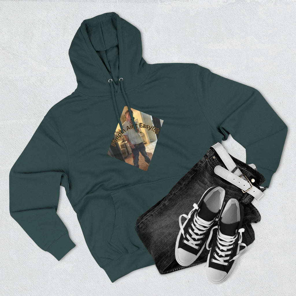 Pimpin Aint Easy (Ryder or Die Style)   Three-Panel Fleece Hoodie — Cozy Diamond Photo Graphic Pullover