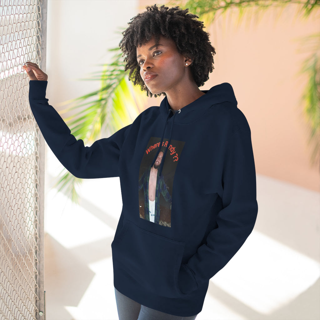 Where's Randy!!!????  Graphic Hoodie — Raised Arms Photo Print Hoodie (Three-Panel Fleece)