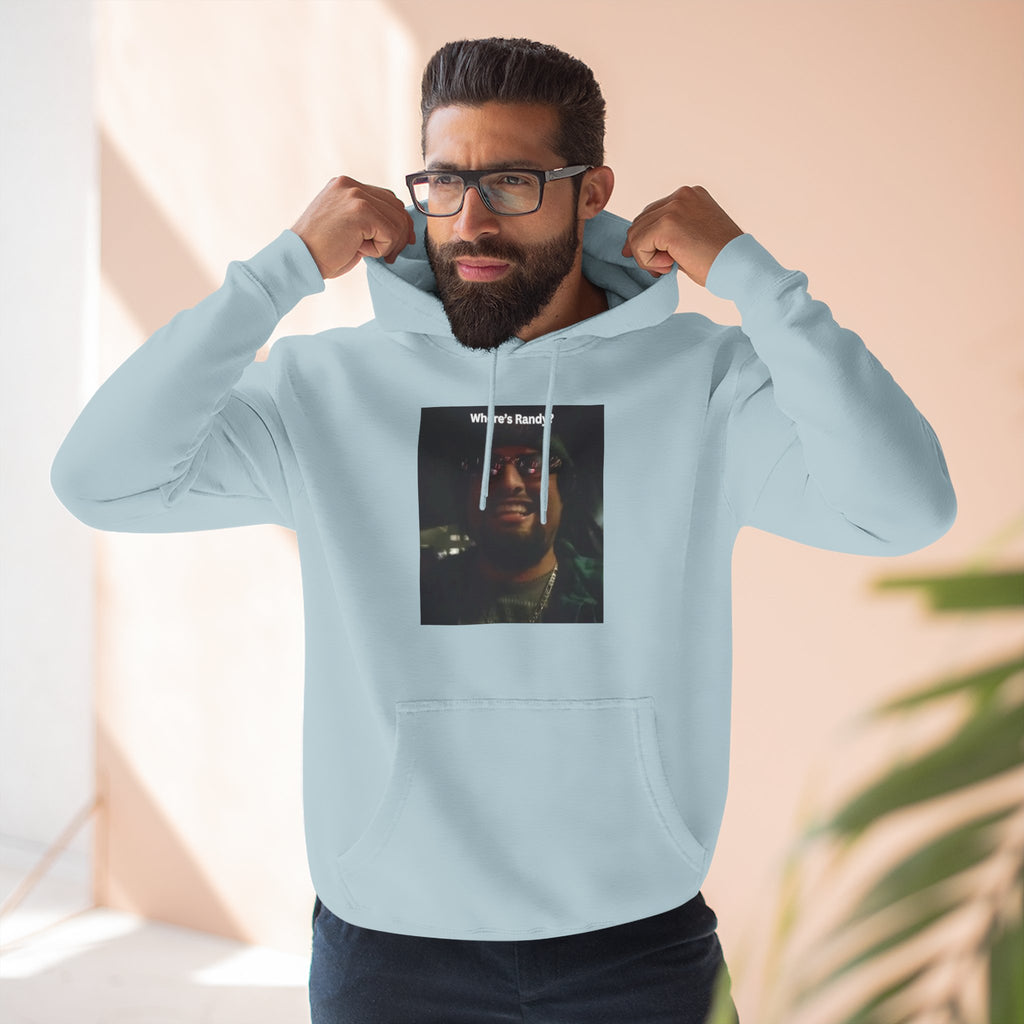 Wheres Randy Vintage Hoodie — Retro Mood Graphic Pullover