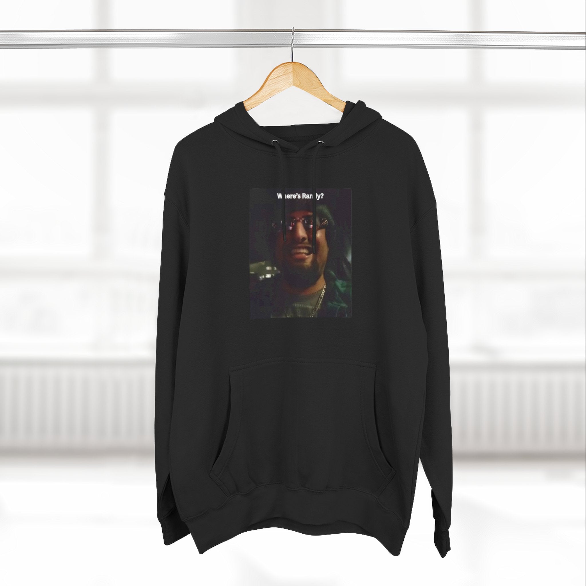 Wheres Randy Vintage Hoodie — Retro Mood Graphic Pullover