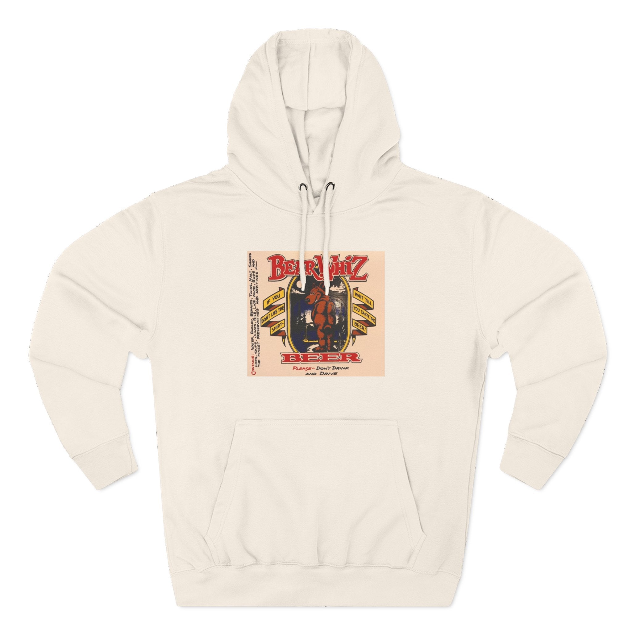Bear Whiz Beer Original Brew Hoodie - "Bluegrass Revival" Music Poster Design