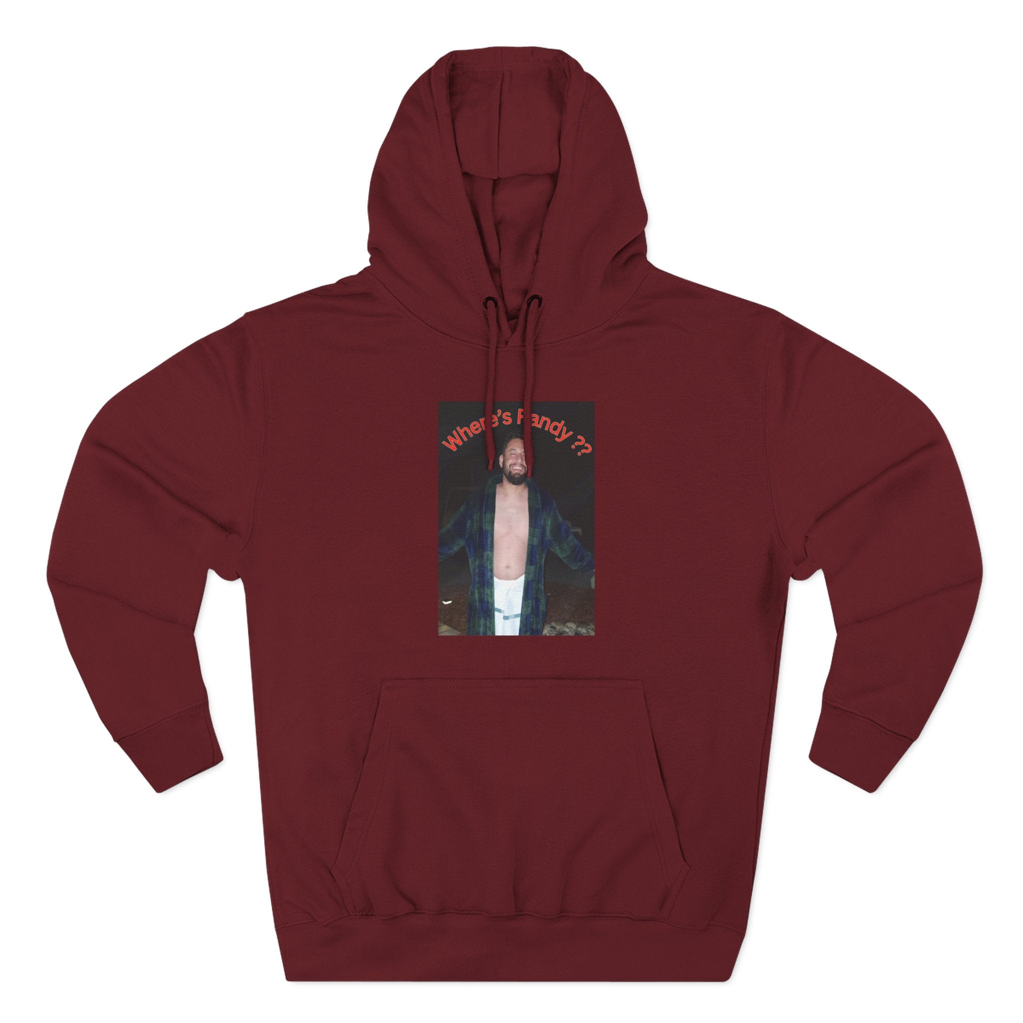 Where's Randy!!!????  Graphic Hoodie — Raised Arms Photo Print Hoodie (Three-Panel Fleece)