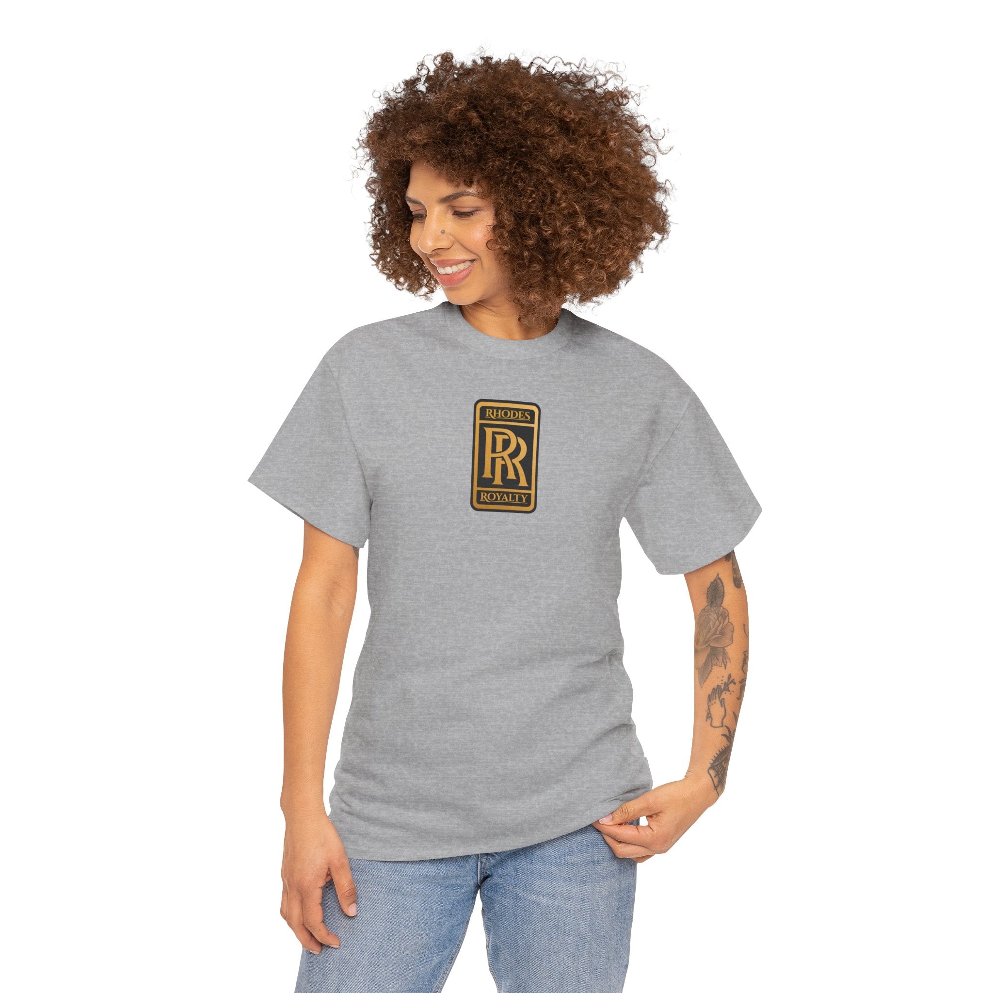 Rhodes Royalty Family Crest -  Vintage Gold Crest Tee