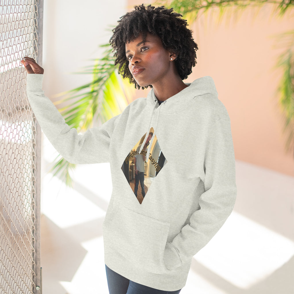 Pimpin Aint Easy (Ryder or Die Style)   Three-Panel Fleece Hoodie — Cozy Diamond Photo Graphic Pullover