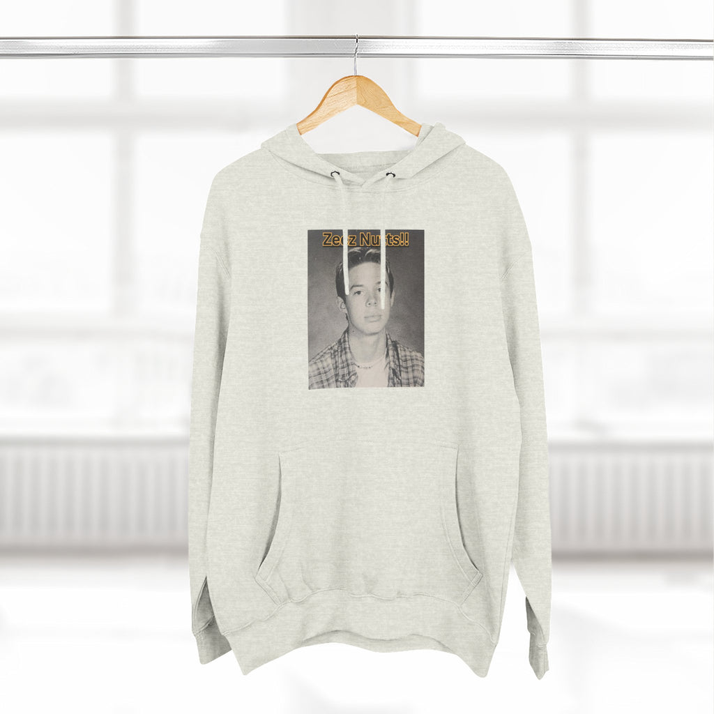 Zee'z Nutts!!   Vintage Portrait Hoodie — 'ZeeNutty' Photo Graphic Pullover