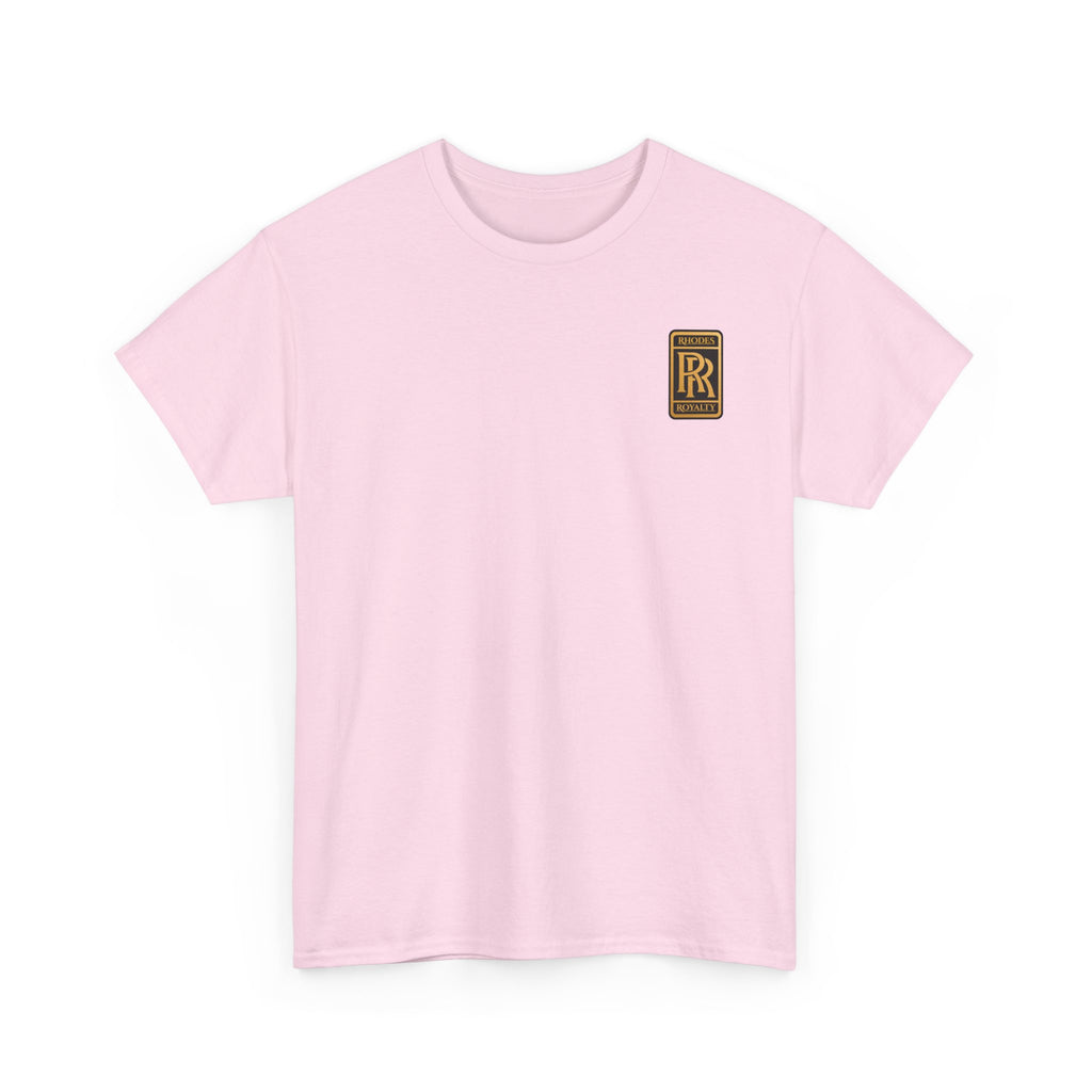 Rhodes Royalty Family Crest- Luxury Monogram T-Shirt — Small Chest Patch "RR"