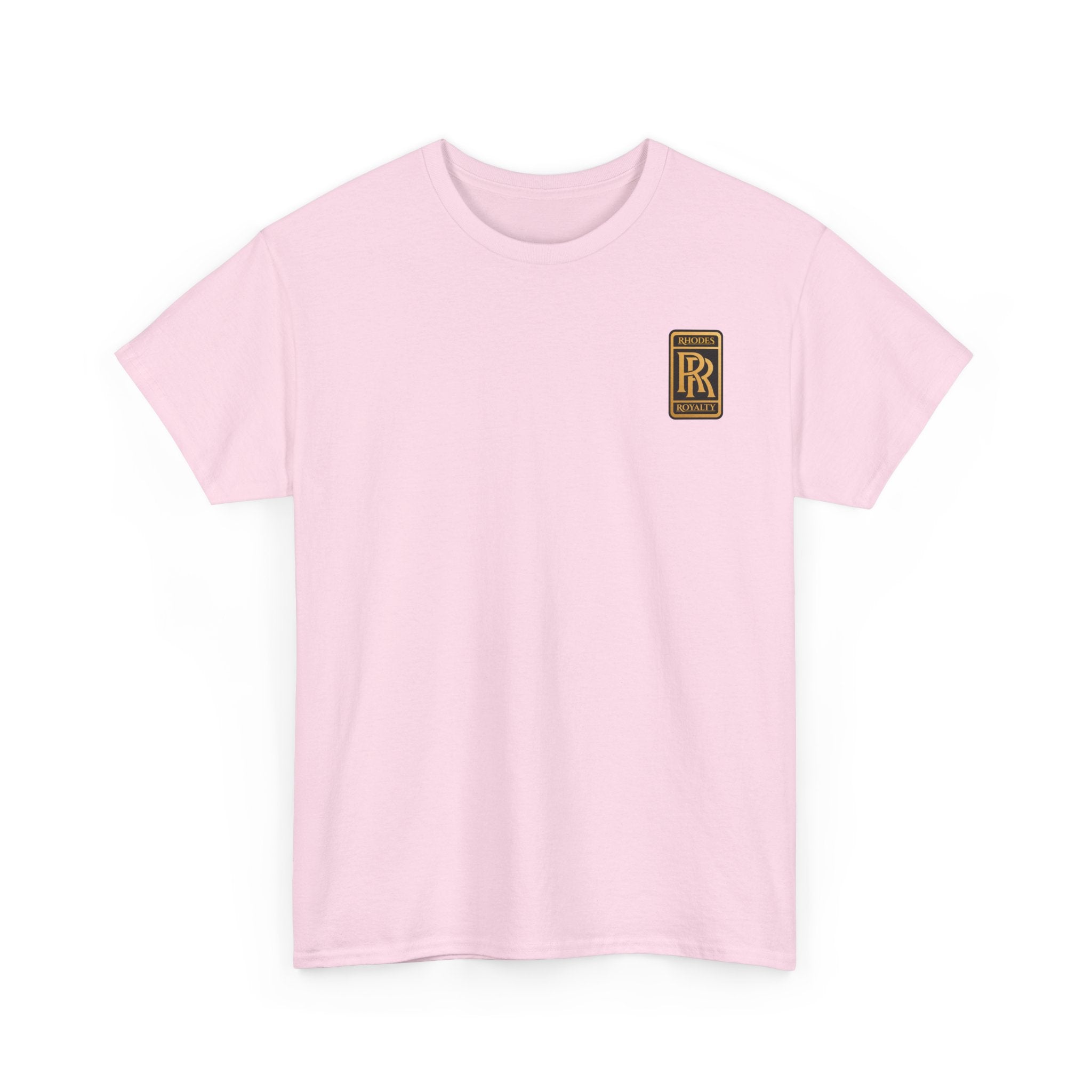 Rhodes Royalty Family Crest- Luxury Monogram T-Shirt — Small Chest Patch "RR"