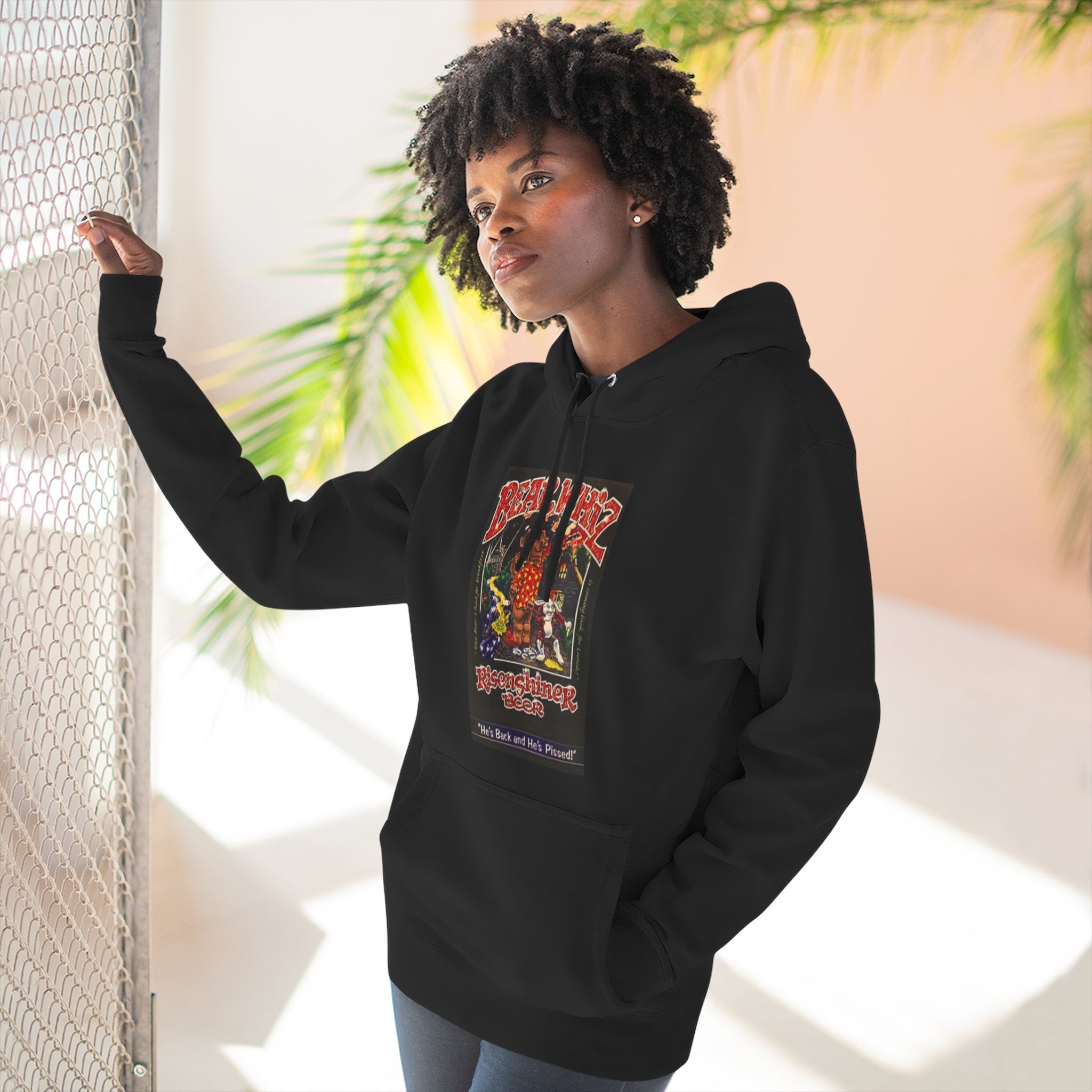 Bear Whiz Beer Rise and Shine Graphic Hoodie