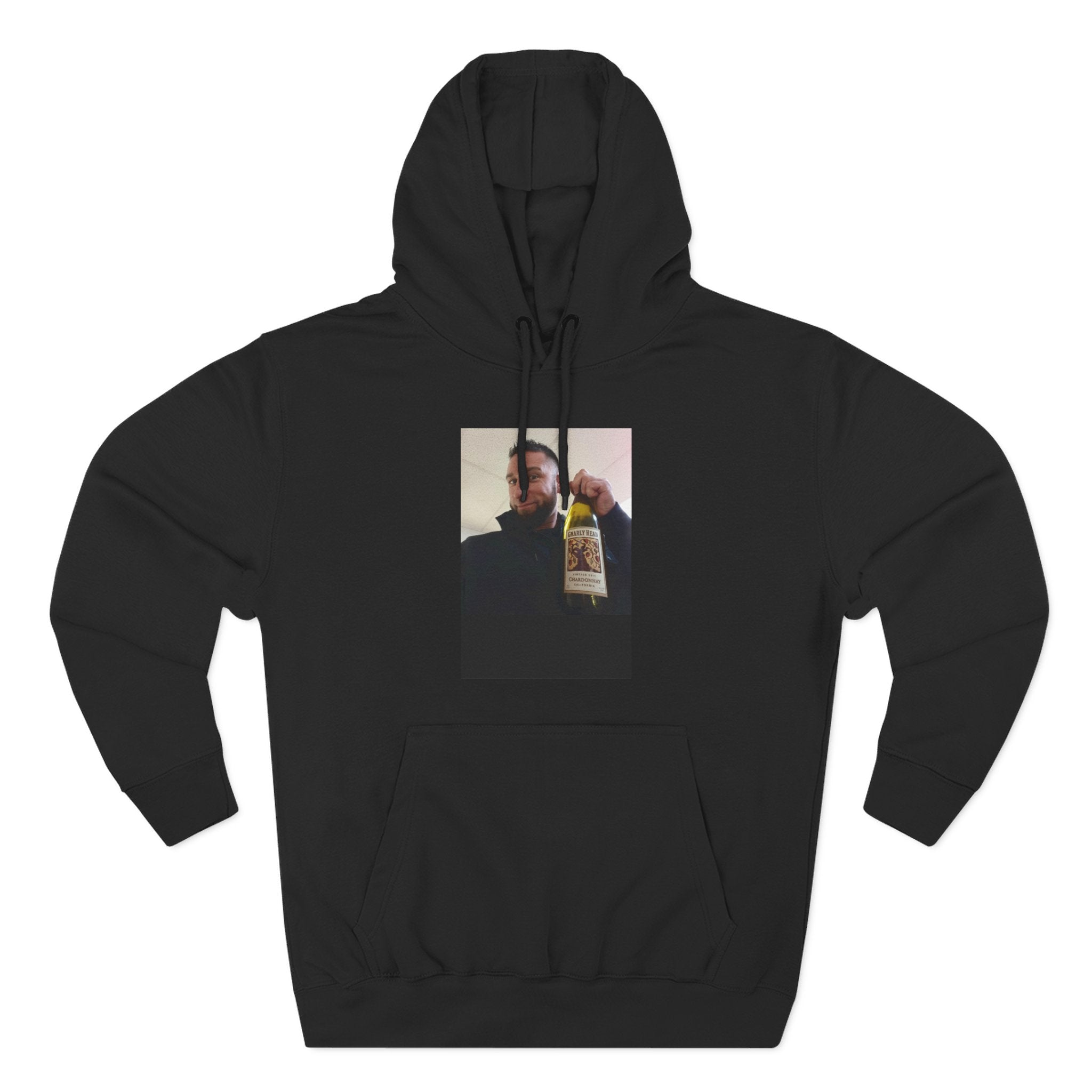 Shaun Says!      Three-Panel Fleece Hoodie – Vintage Photo Collage Printed Hoodie