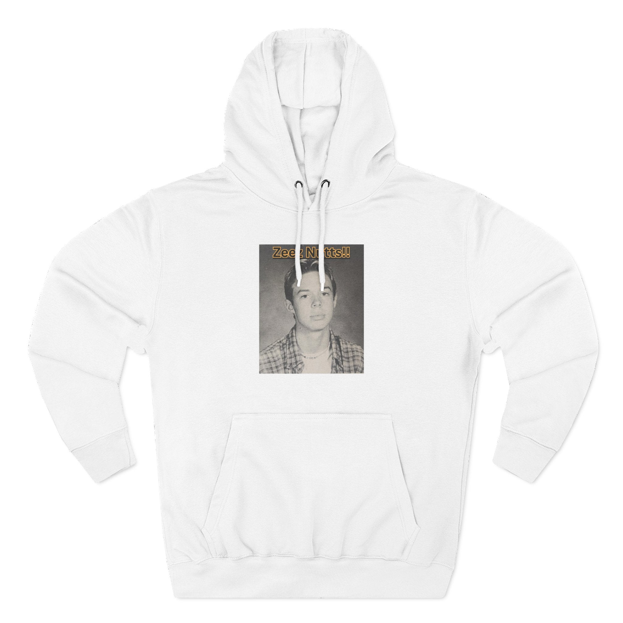 Zee'z Nutts!!   Vintage Portrait Hoodie — 'ZeeNutty' Photo Graphic Pullover
