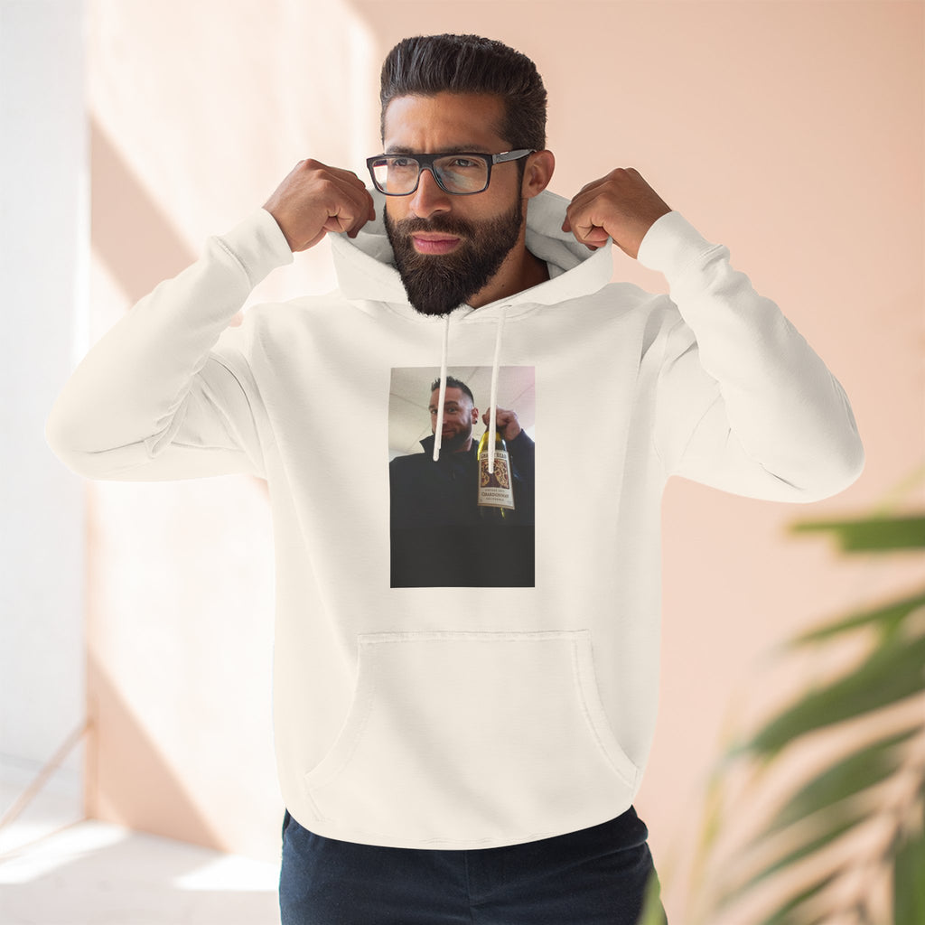 Shaun Says!      Three-Panel Fleece Hoodie – Vintage Photo Collage Printed Hoodie