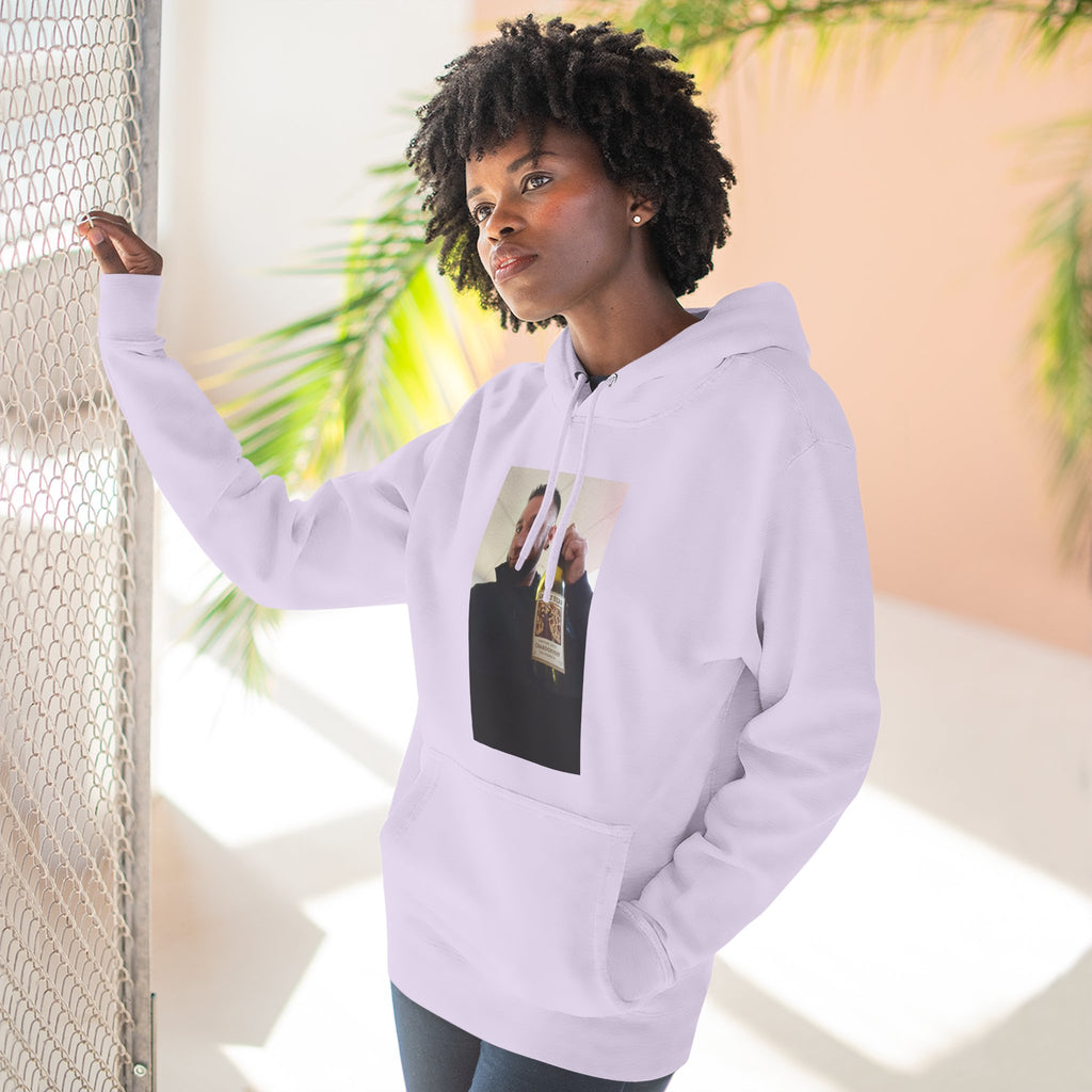 Shaun Says!      Three-Panel Fleece Hoodie – Vintage Photo Collage Printed Hoodie